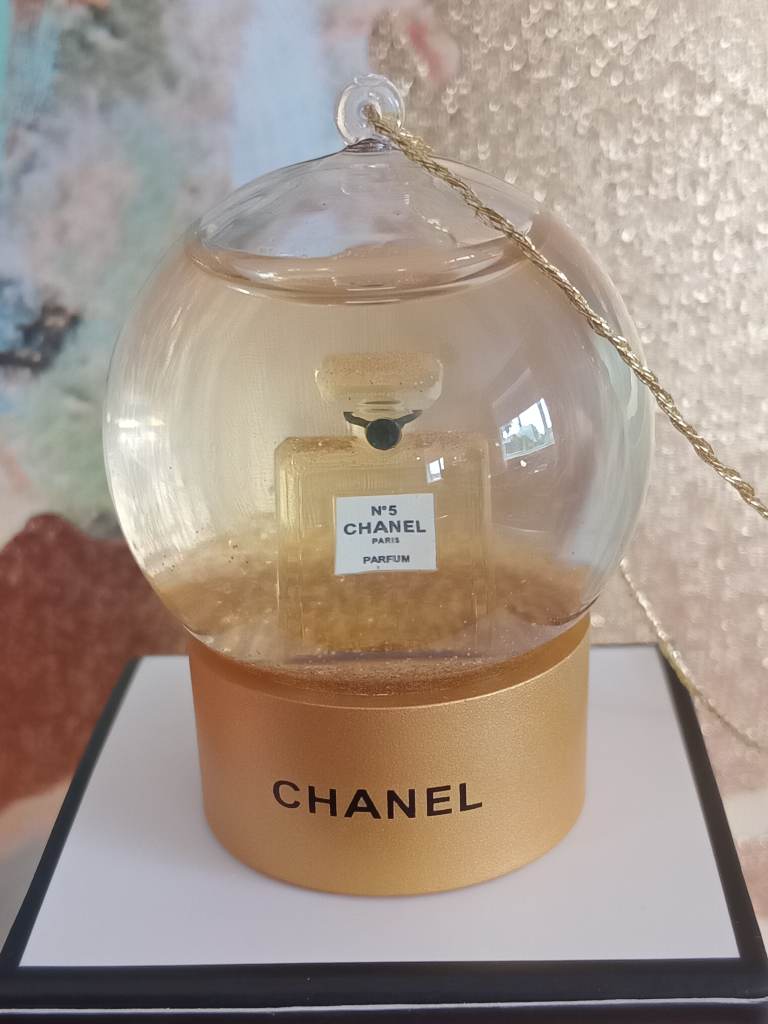 Chanel Snow Globe Christmas Tree Ornament Limited Edition