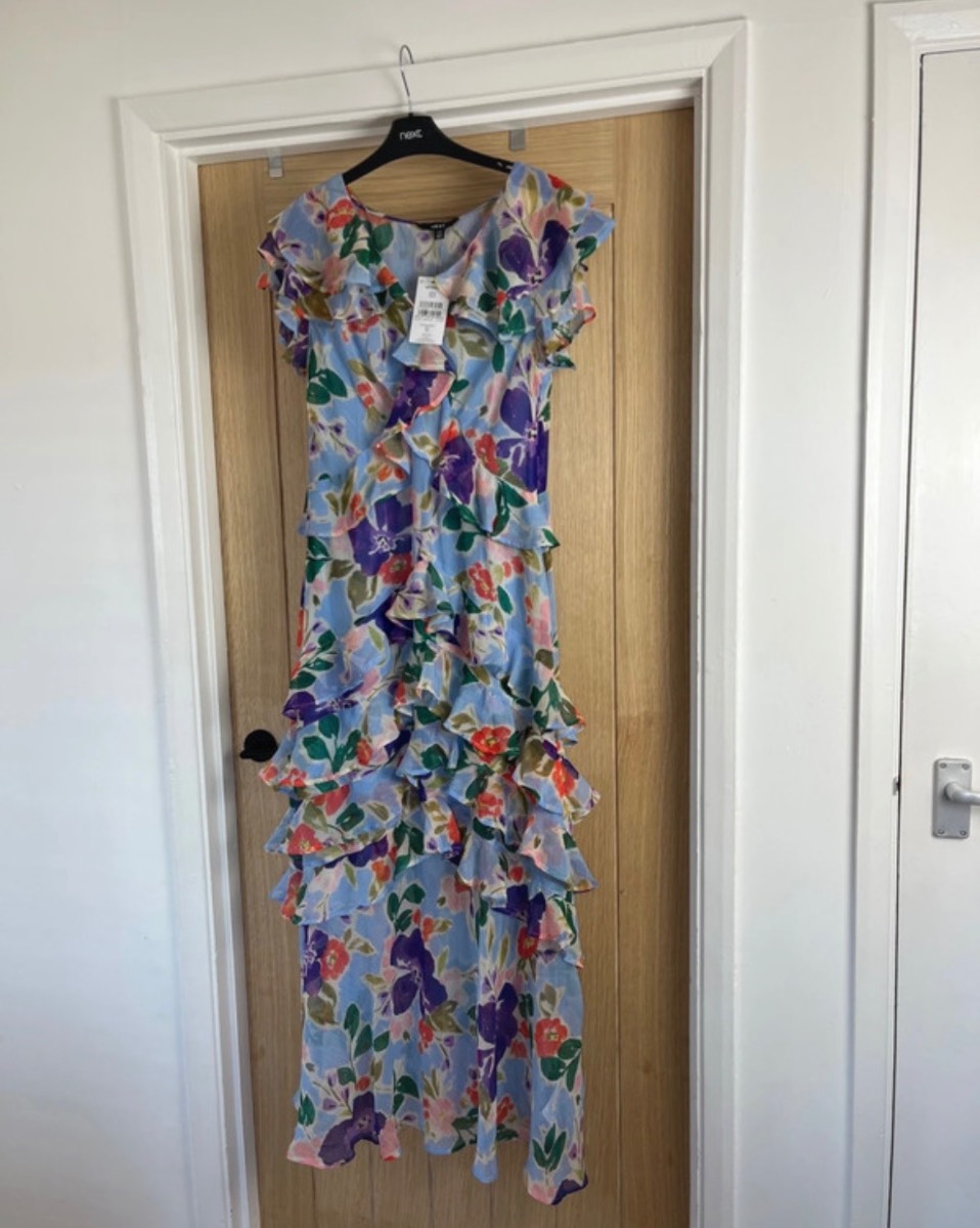 Next women’s floral tiered maxi ruffle dress