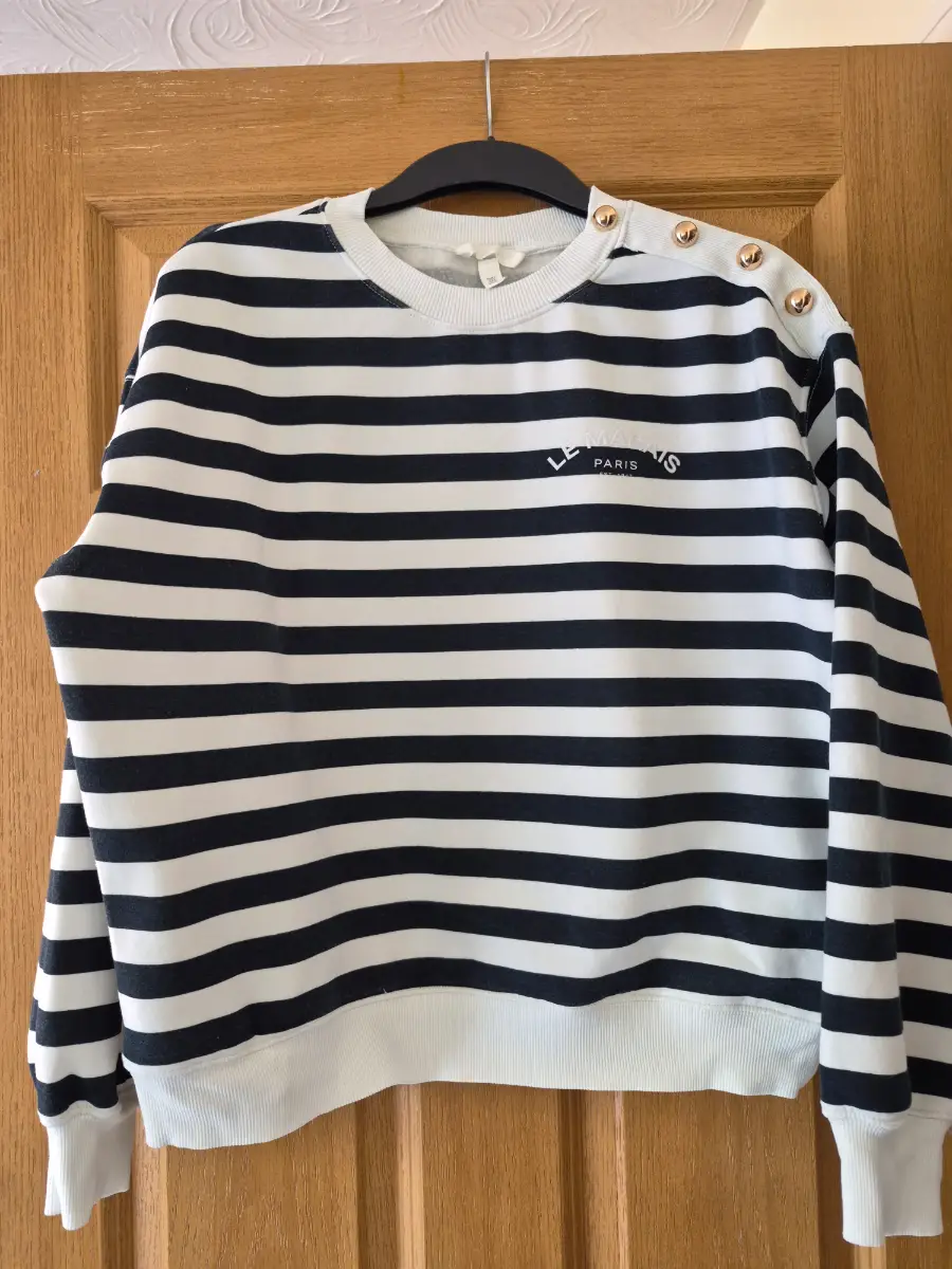H&M stripe sweatshirt
