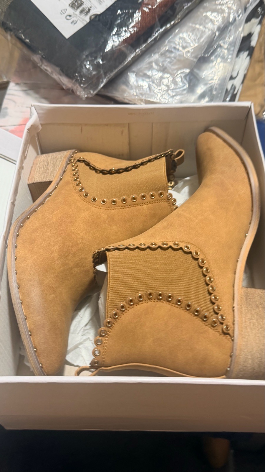 Ankle Boots with Stud Detail