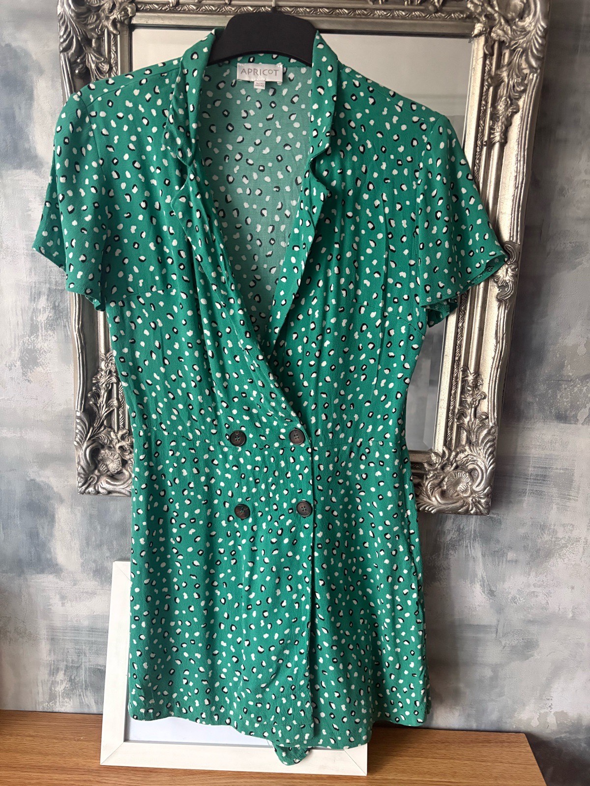 Ladies playsuit , apricot size 8 , very good condition