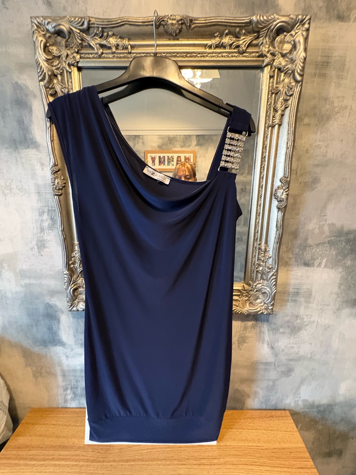 Ladies mini dress , small navy blue, x