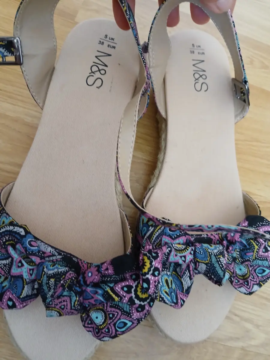 M&S woman  sandals  multi color