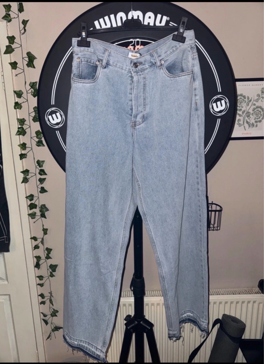 Mars The Label Cut Out Blue Jeans - Size 12