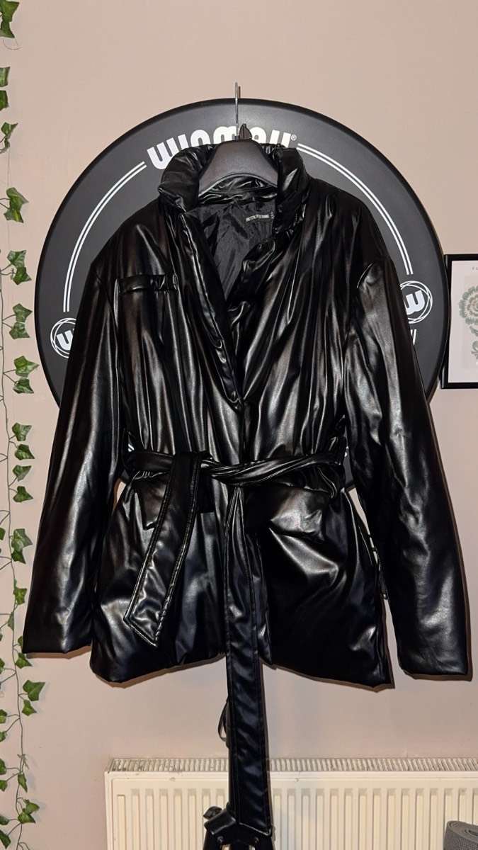 PLT Puff Tie Up Blazer Coat (No Hood) - Size 8