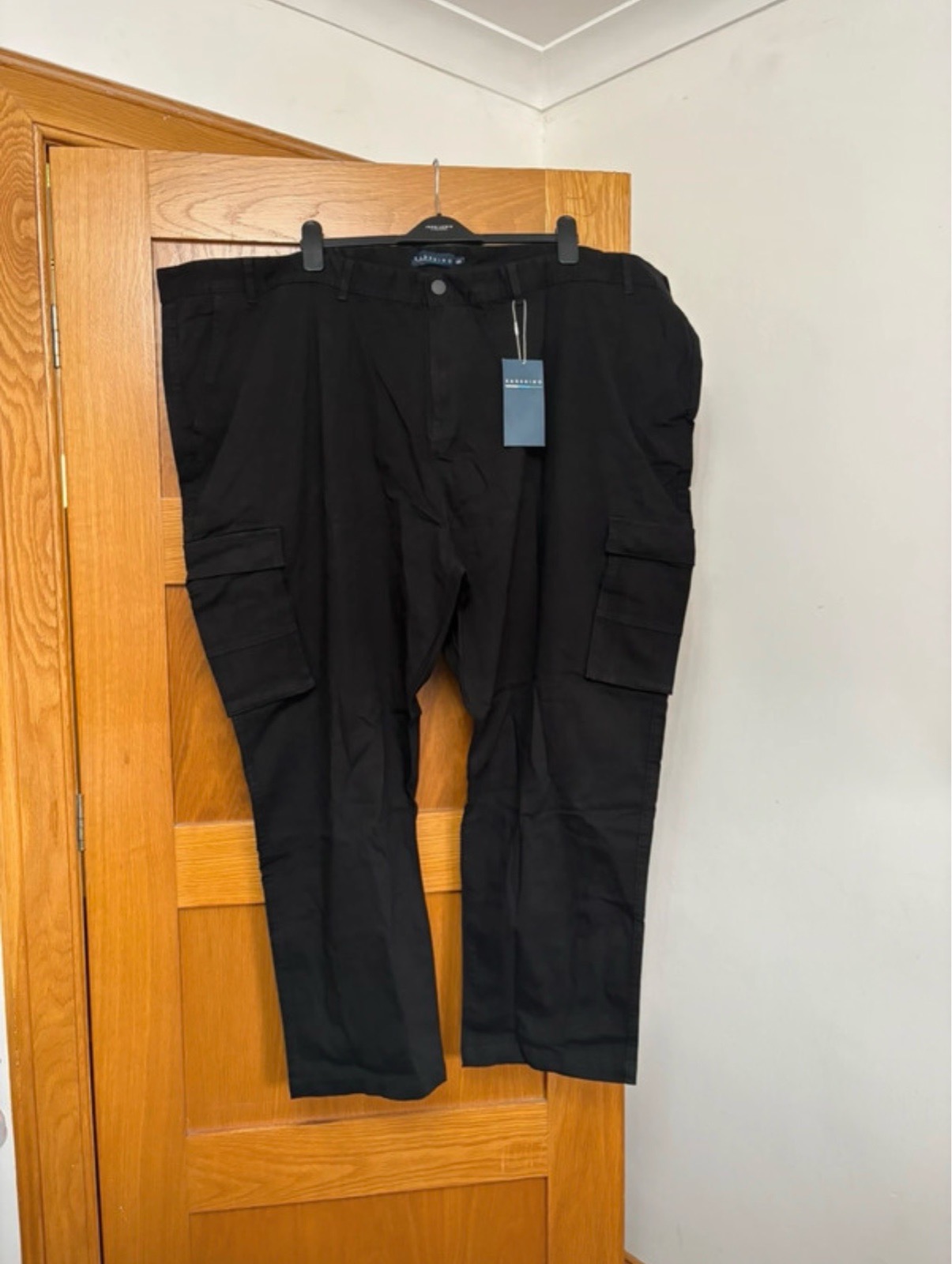 BadRhino Straight Leg Chino Trousers Colour Black Size 58W 30L