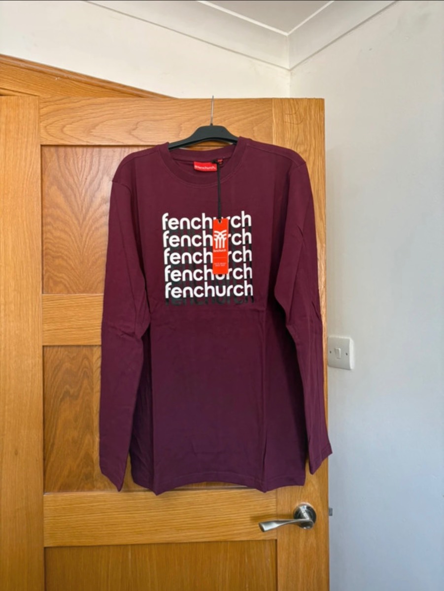 Fenchurch Aldgate Long Sleeve Top Colour Burgundy Size S