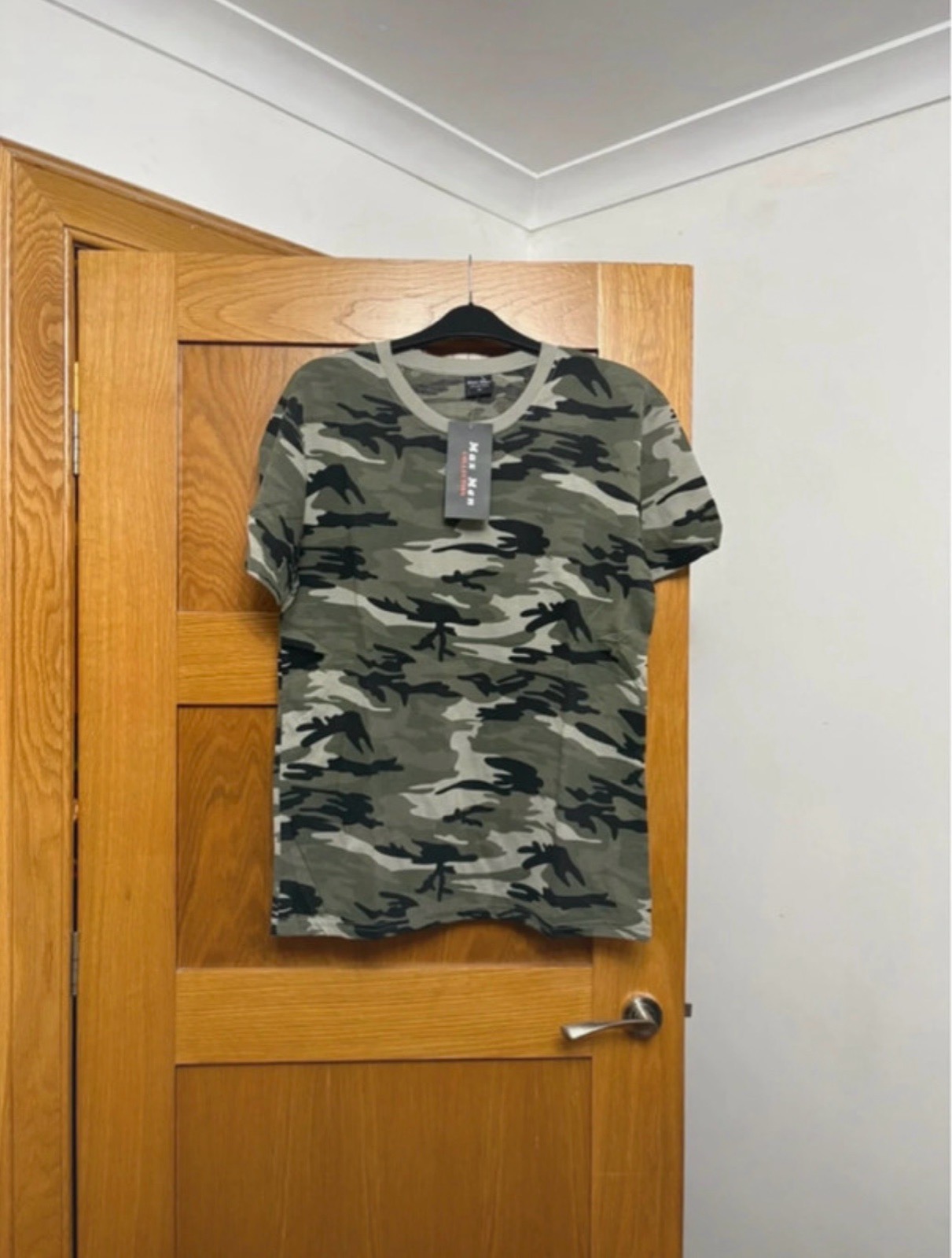 Max Men Collection Short Sleeve Camo T-Shirt Colour Khaki Camo Size M