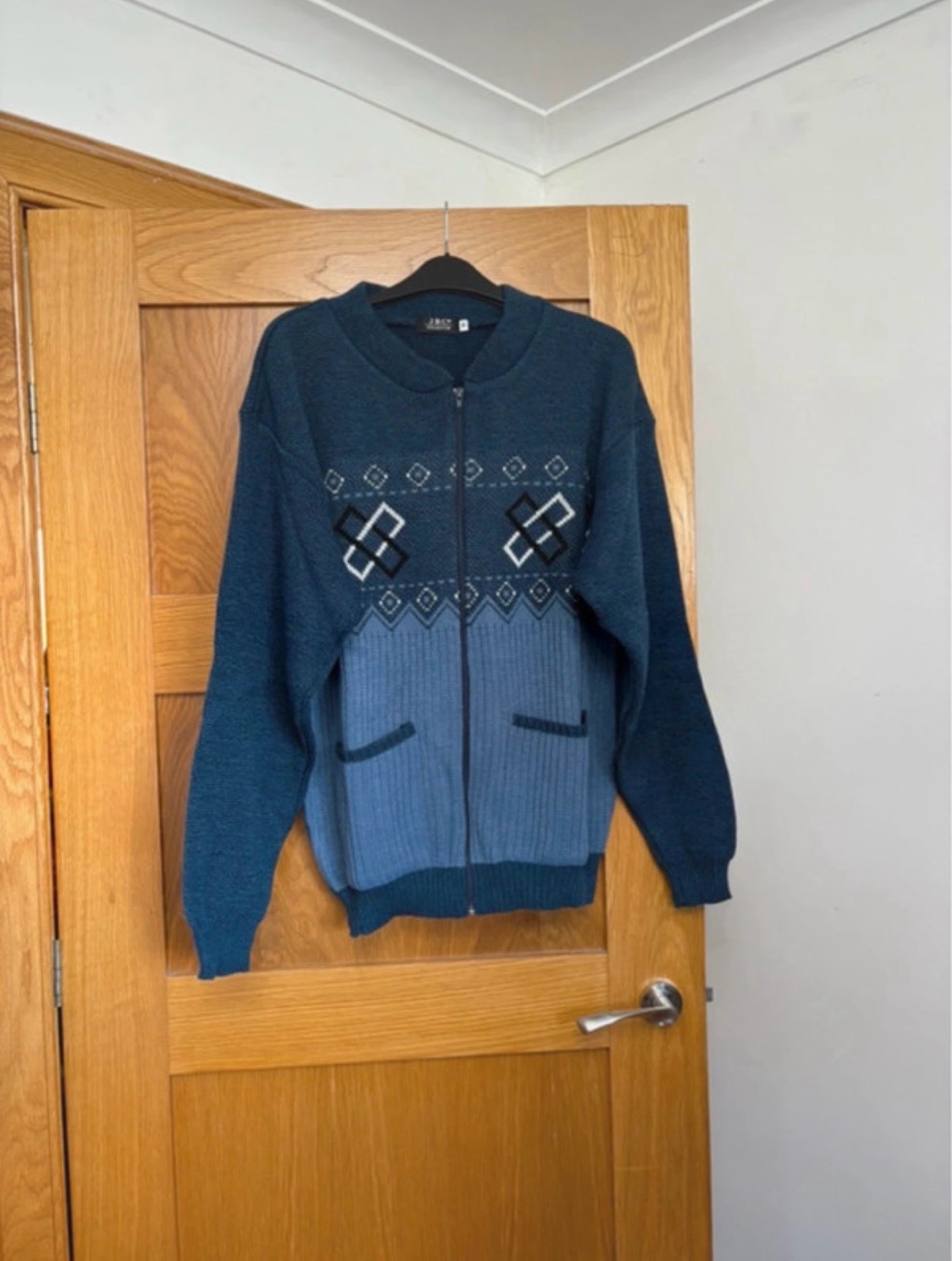JBC Collection Full Zip Jumper Colour Navy/Blue Size M