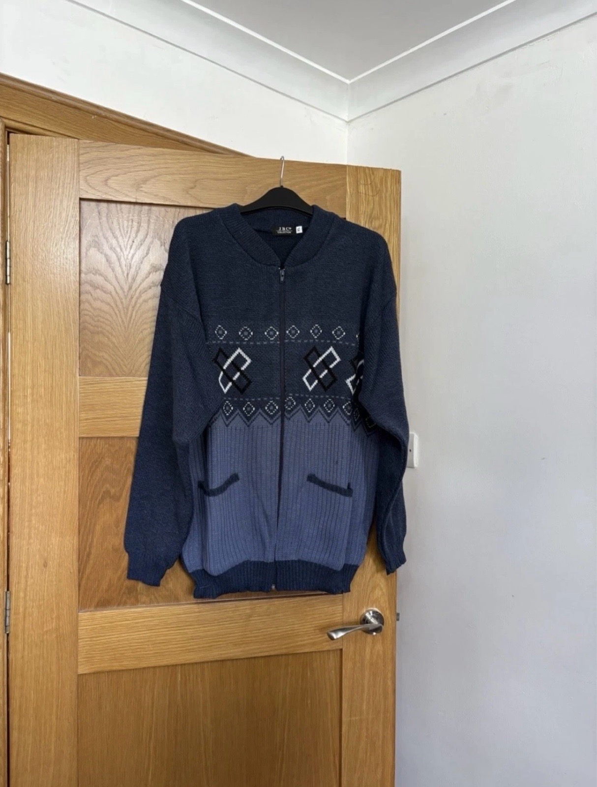 JBC Collection Full Zip Jumper Colour Navy/Blue Size XL