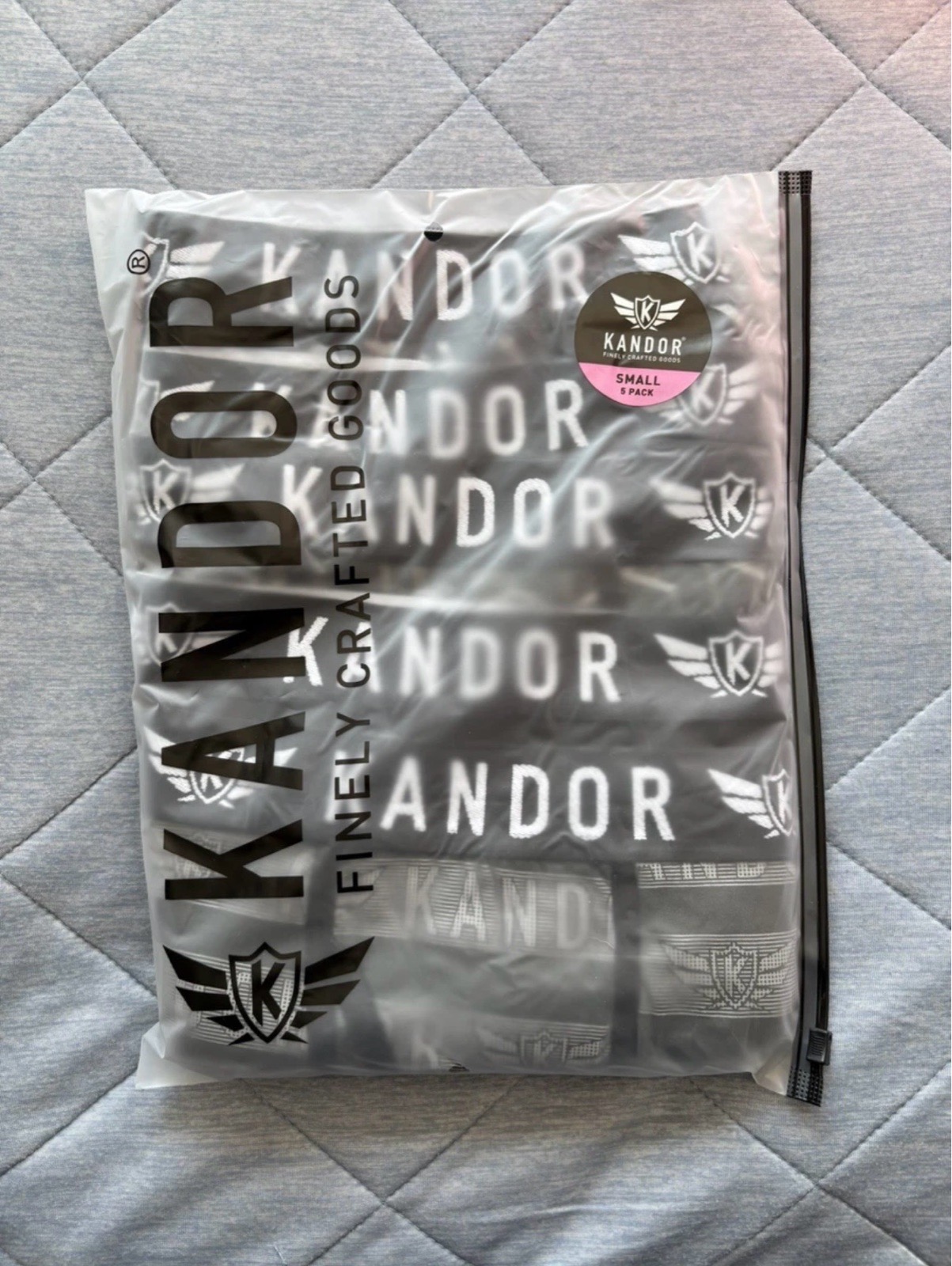 Kandor 5 Pack Boxer Shorts Colour Black/Grey Size S