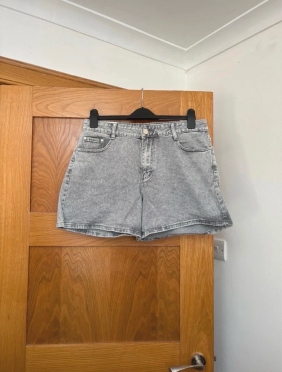 G-Smack Denim Shorts Colour Grey Size 16