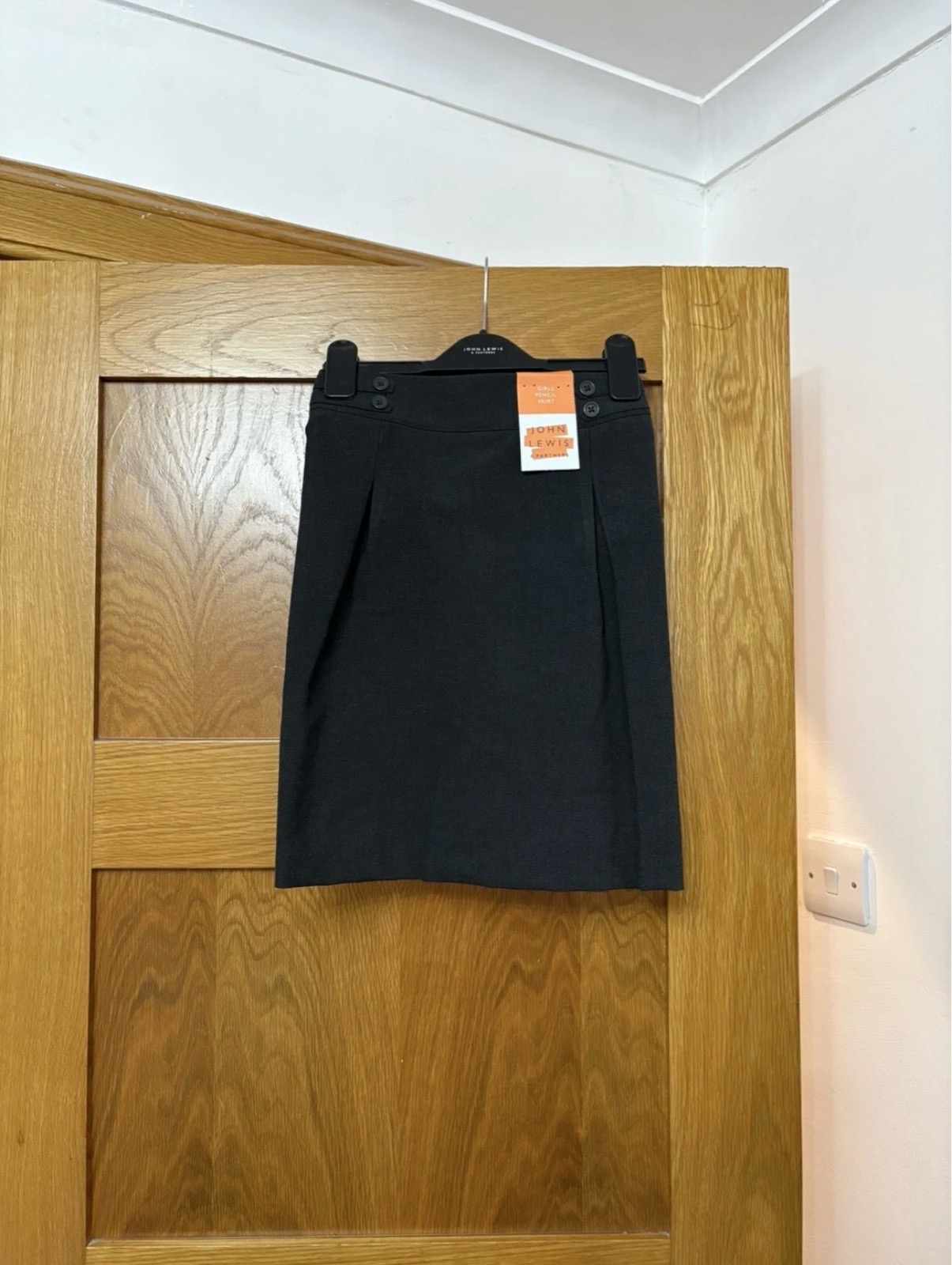 John Lewis Pencil Skirt Colour Grey Size 8 Years