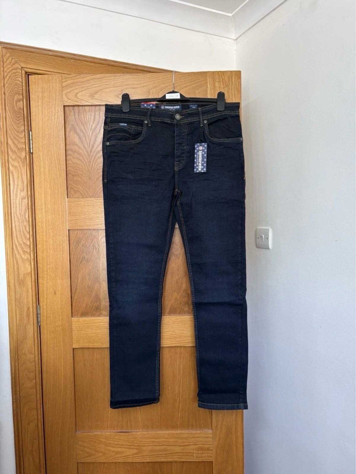 Lambretta Stafford Slim Fit Jeans Colour Dark Navy Size 38R