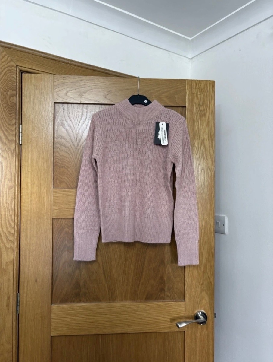 City Comfort knitted high neck jumper Colour Rose Size 9-10 Years