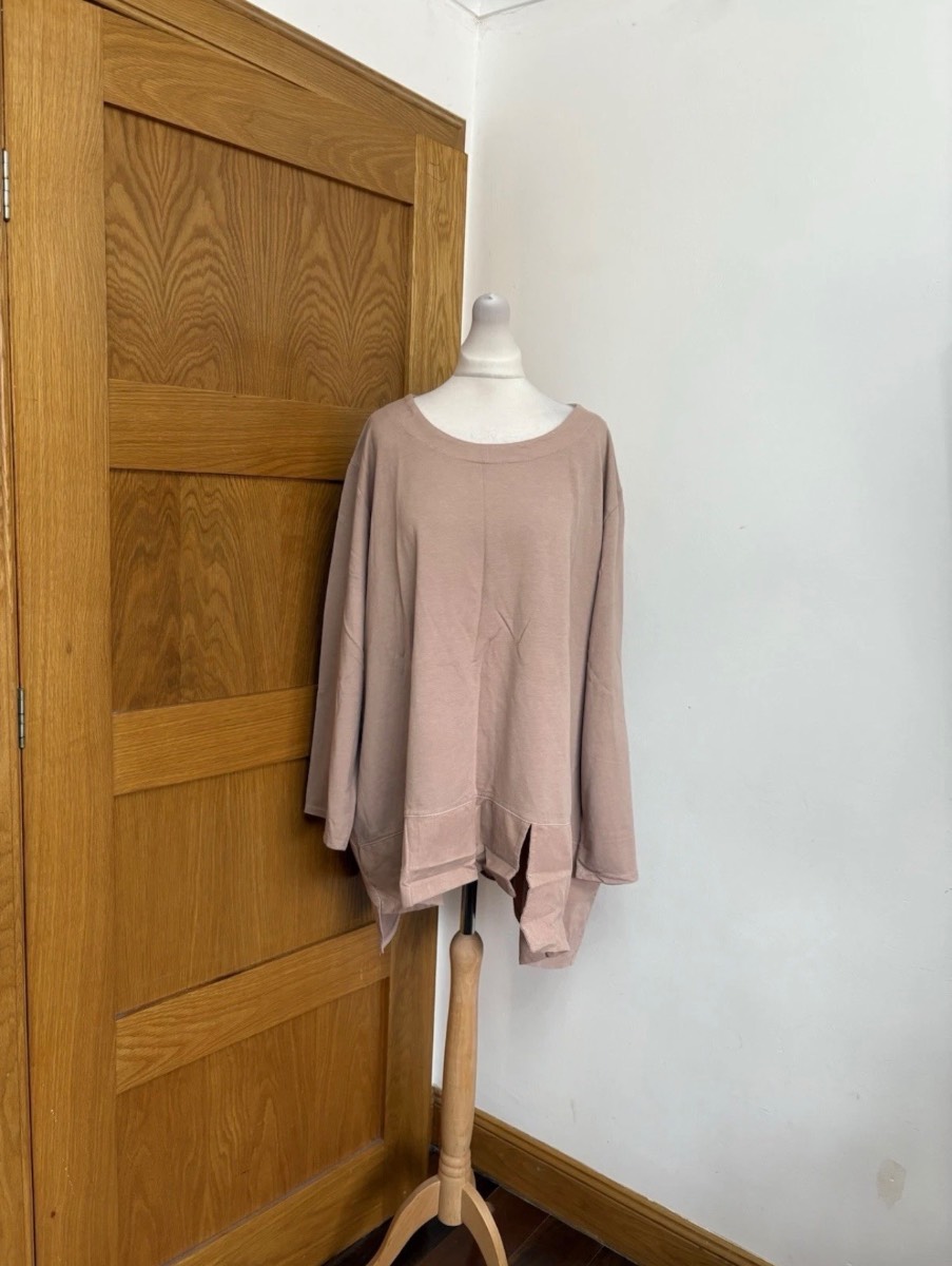 Made in Italy Love My Fashions Long sleeve top One Size 16-26 Colour Rose