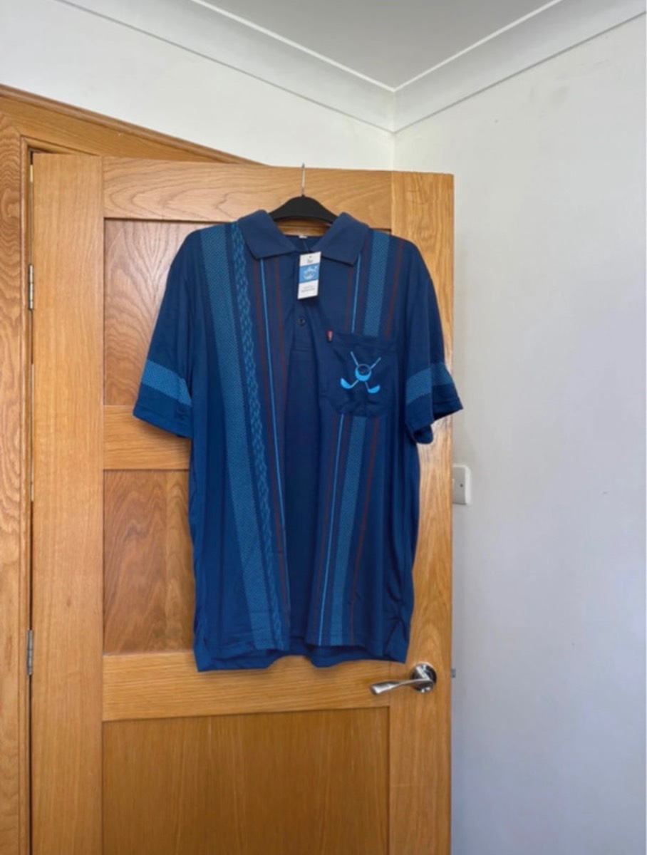 Be Lucky Short Sleeve Polo Shirt Colour Navy Size XL