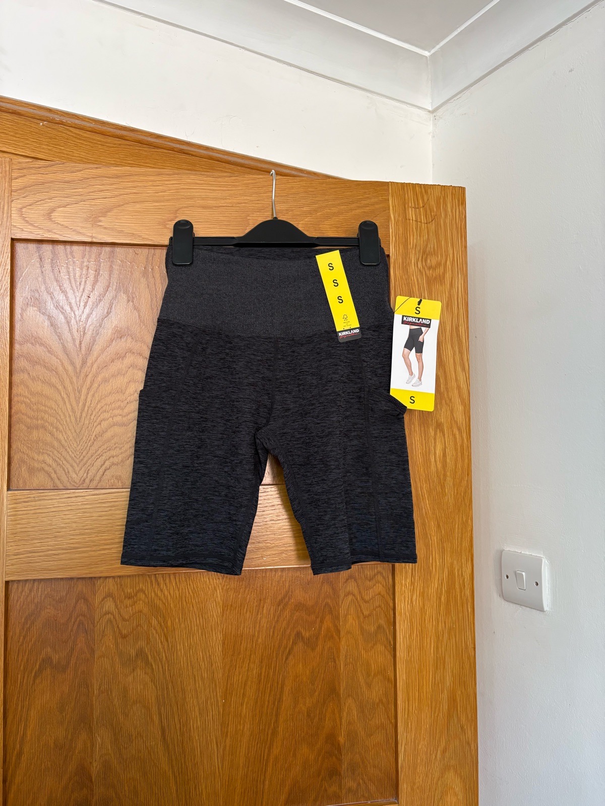 Kirkland Signature Ladies Brushed Bike Shorts Colour Grey Marl Size Small