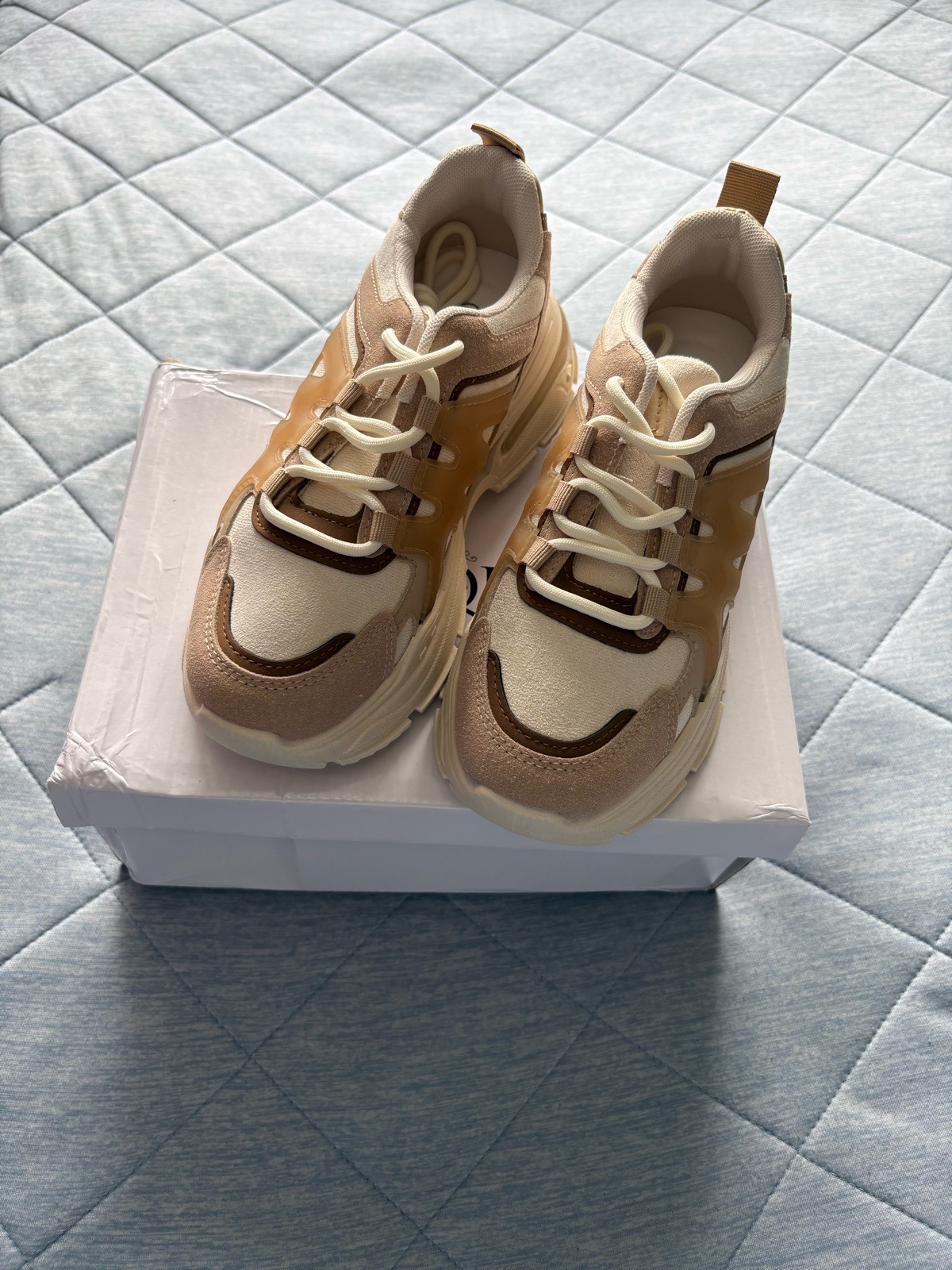 Marquiiz Chunky Trainers Colour Khaki Size 36 UK Size 3