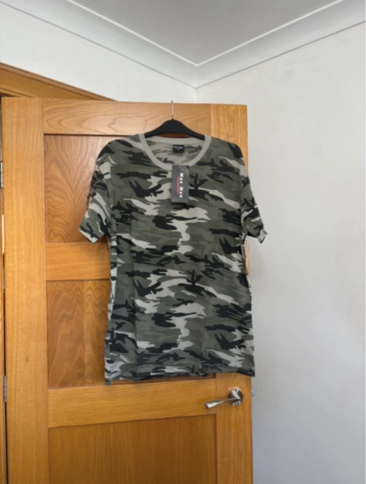 Max Men Collection Short Sleeve Camo T-Shirt Colour Khaki Camo Size XL