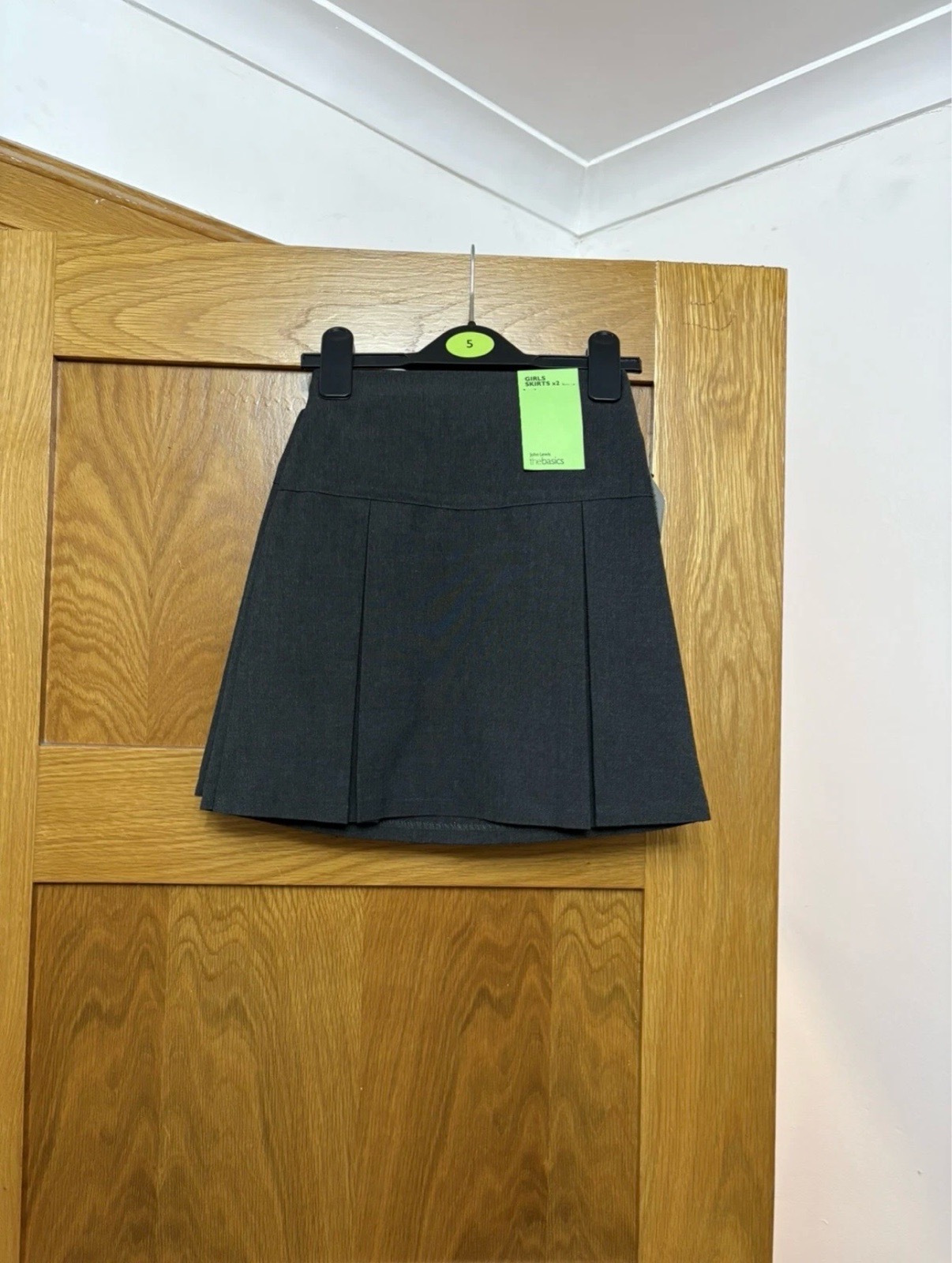 John Lewis 2 Pack The Basics Skirts Colour Grey Size 5 Years