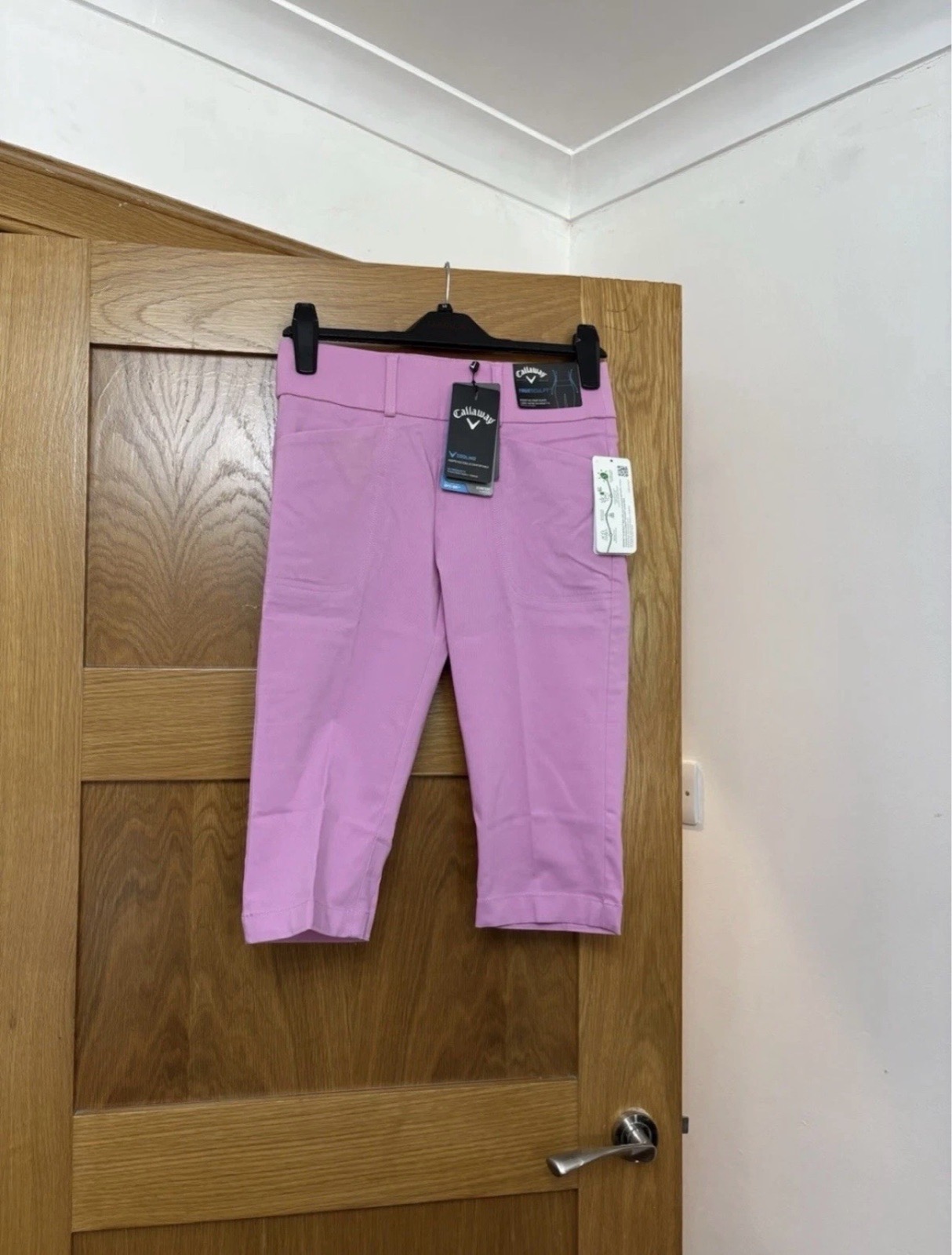 Callaway ladies Golf Cropped Trousers Colour Pink Sunset Size XS