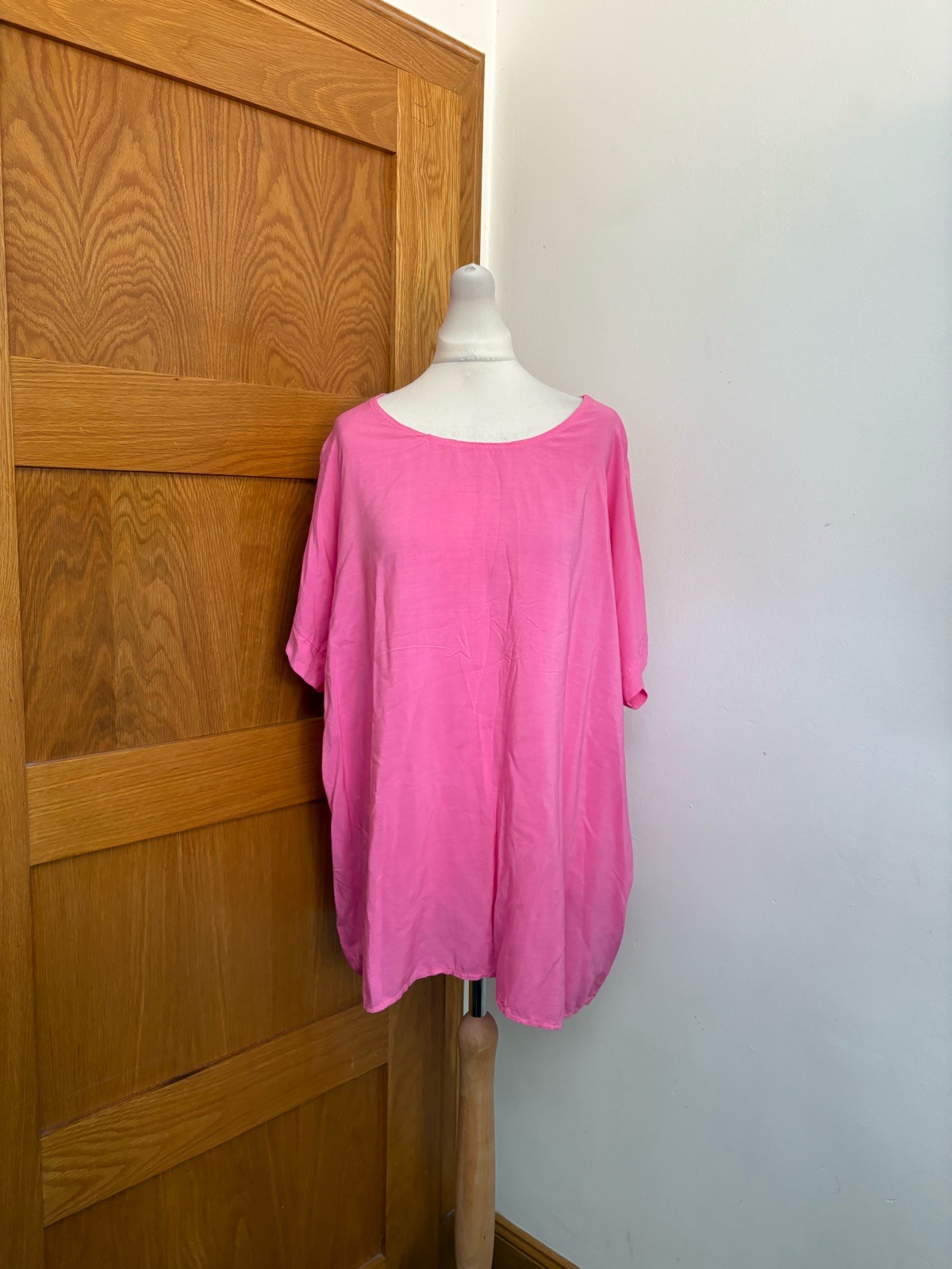 Italy Moda New Collection Short Sleeve Top Colour Pink One Size 12-24