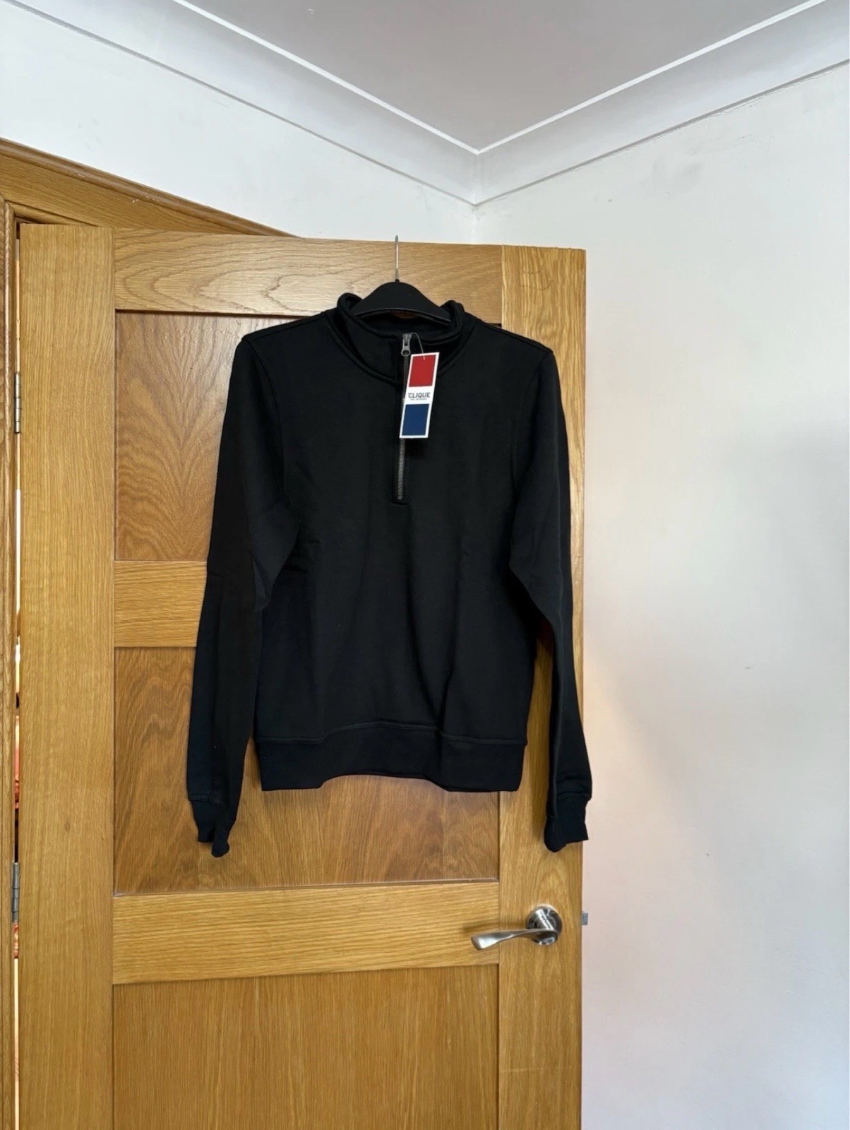 Clique Basic Half Zip Jumper Colour Black Size XS