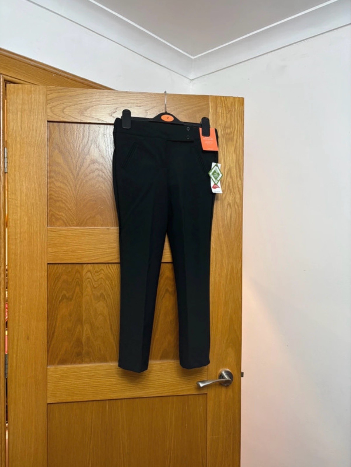 John Lewis Girls Trousers Regular Fit Colour Black Size 7 Years
