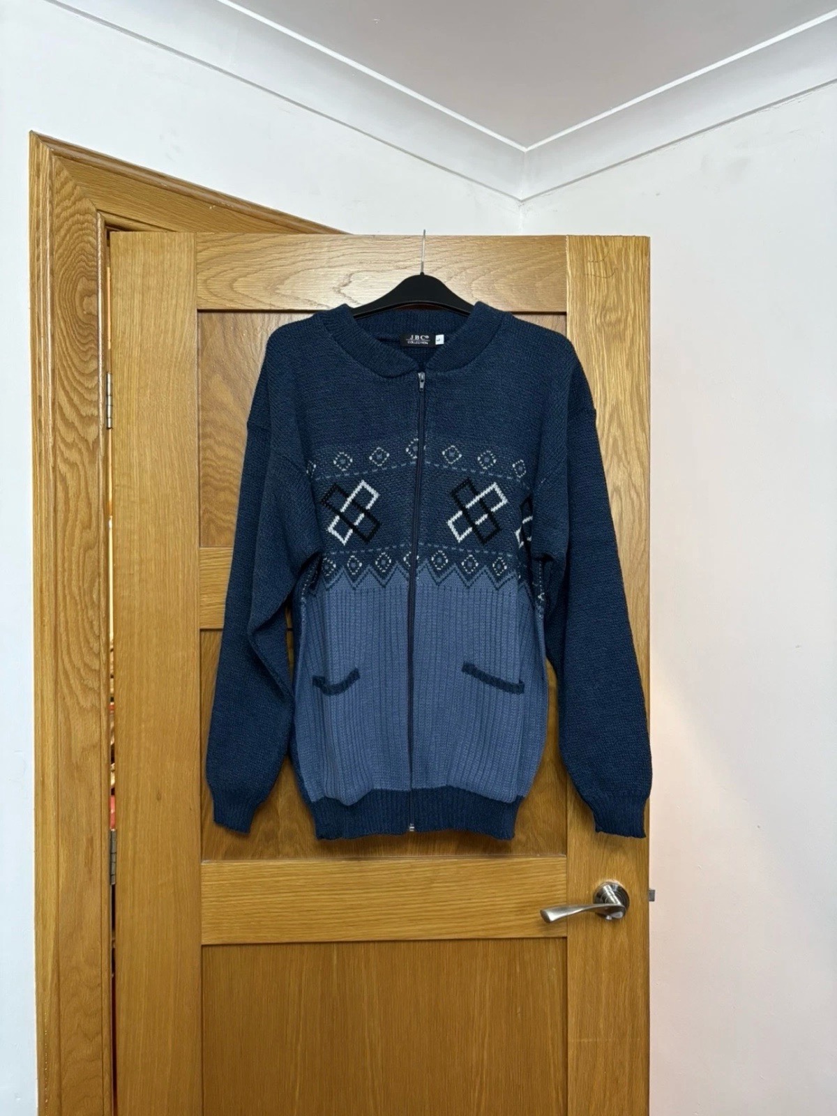 JBC Collection Full Zip Jumper Colour Navy/Blue Size L