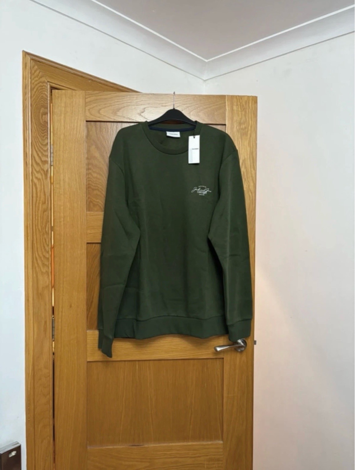 Jack & Jones Ferris Crew Neck Jumper Colour Dark Green Size XXL