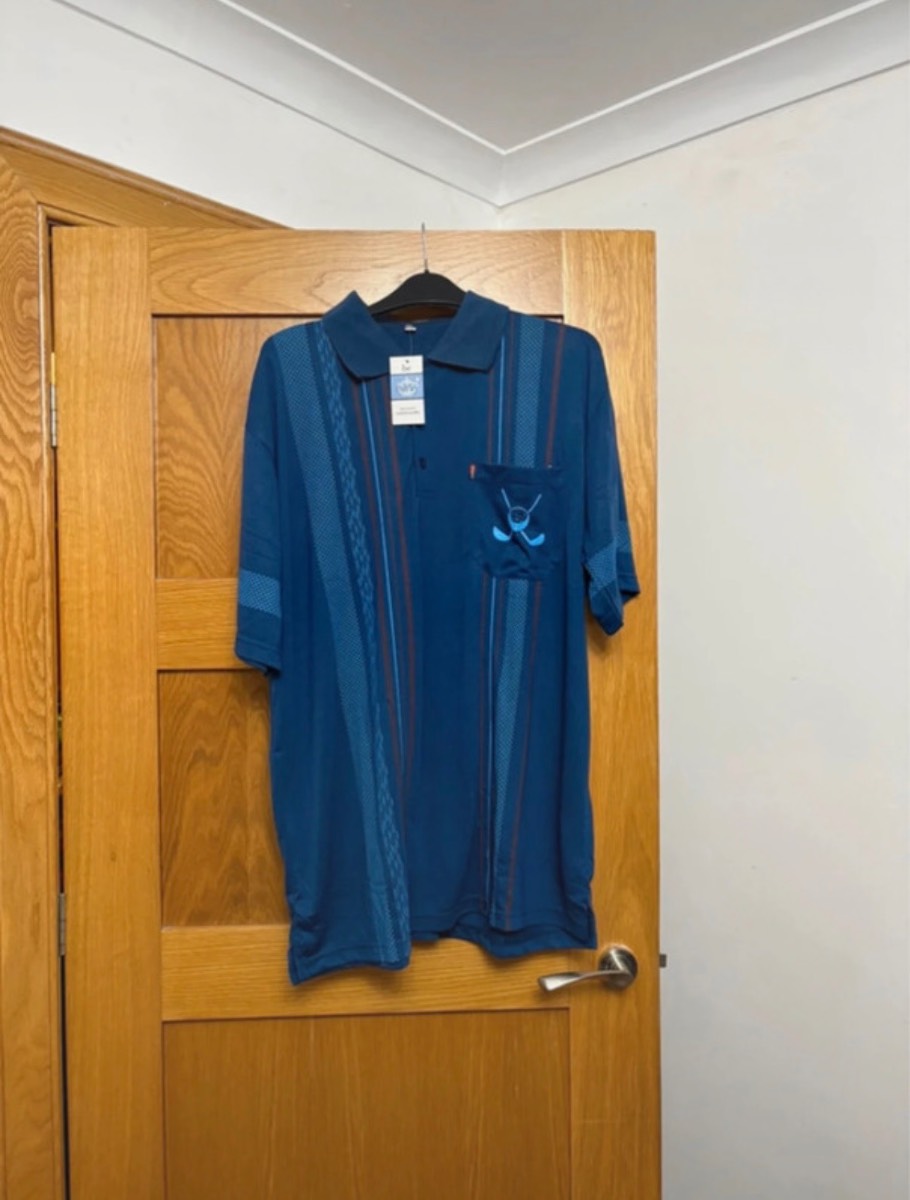 Be Lucky Short Sleeve Polo Shirt Colour Navy Size XXL