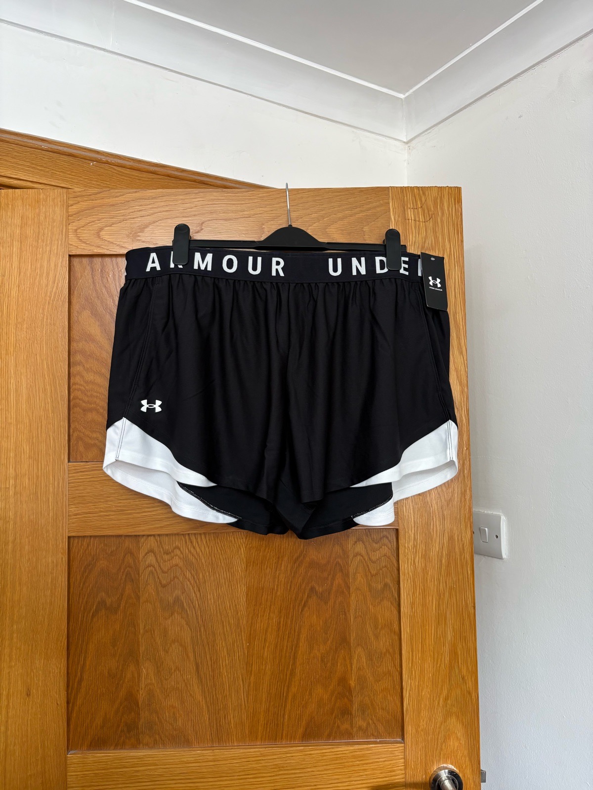 Under Armour Play Up 3.0 Shorts Colour Black/ White Size 2X