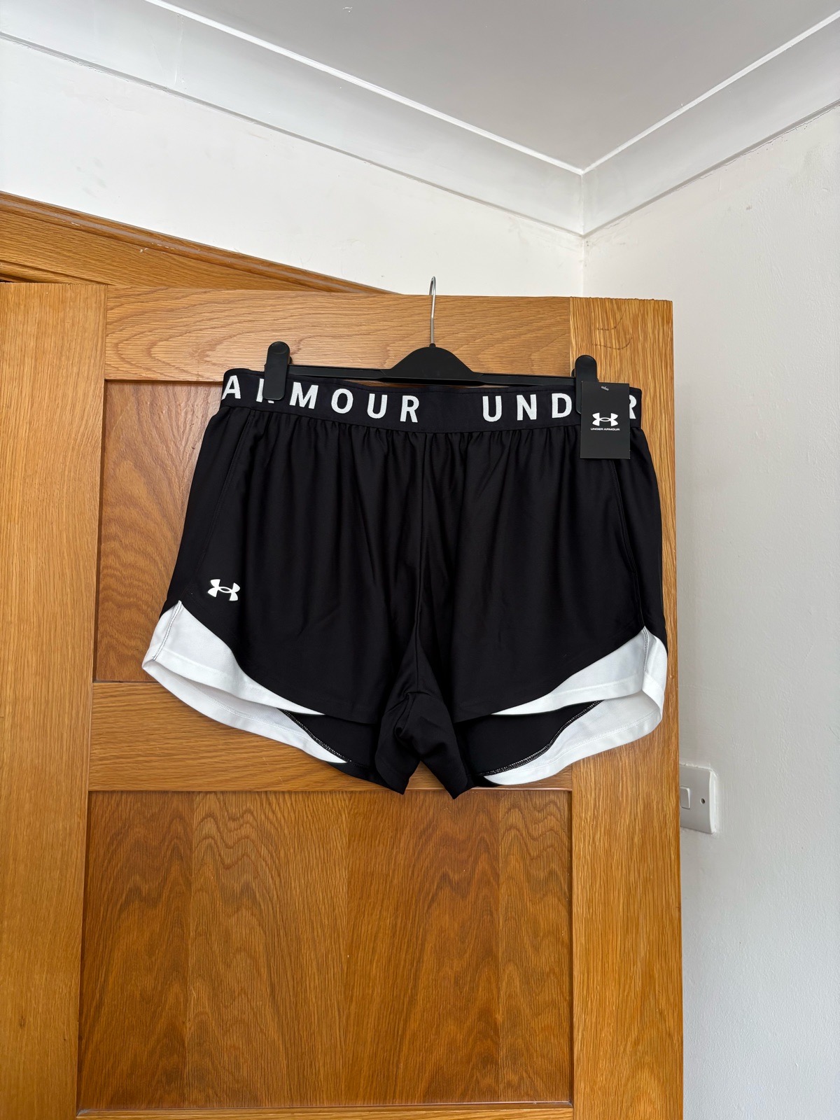 Under Armour Play Up 3.0 Shorts Colour Black/White Size 1X