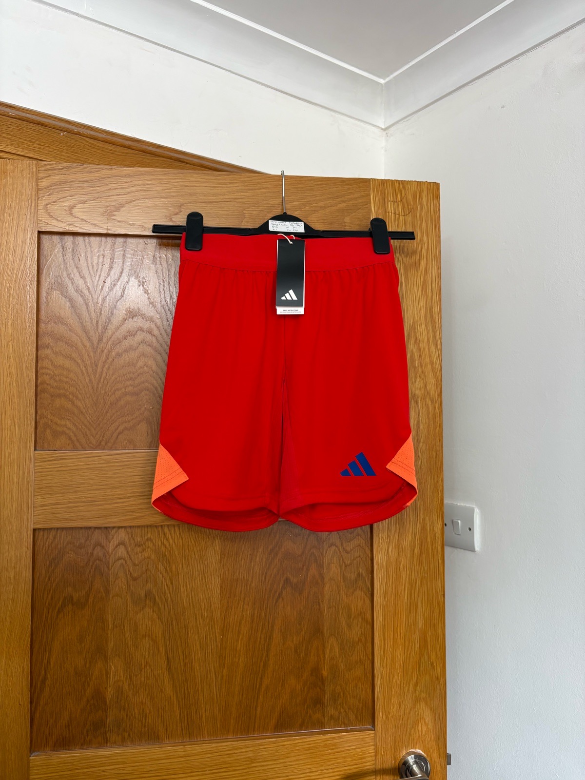 Adidas Aeroready Tiro 24 Shorts Colour Red/ Orange Size 4-6