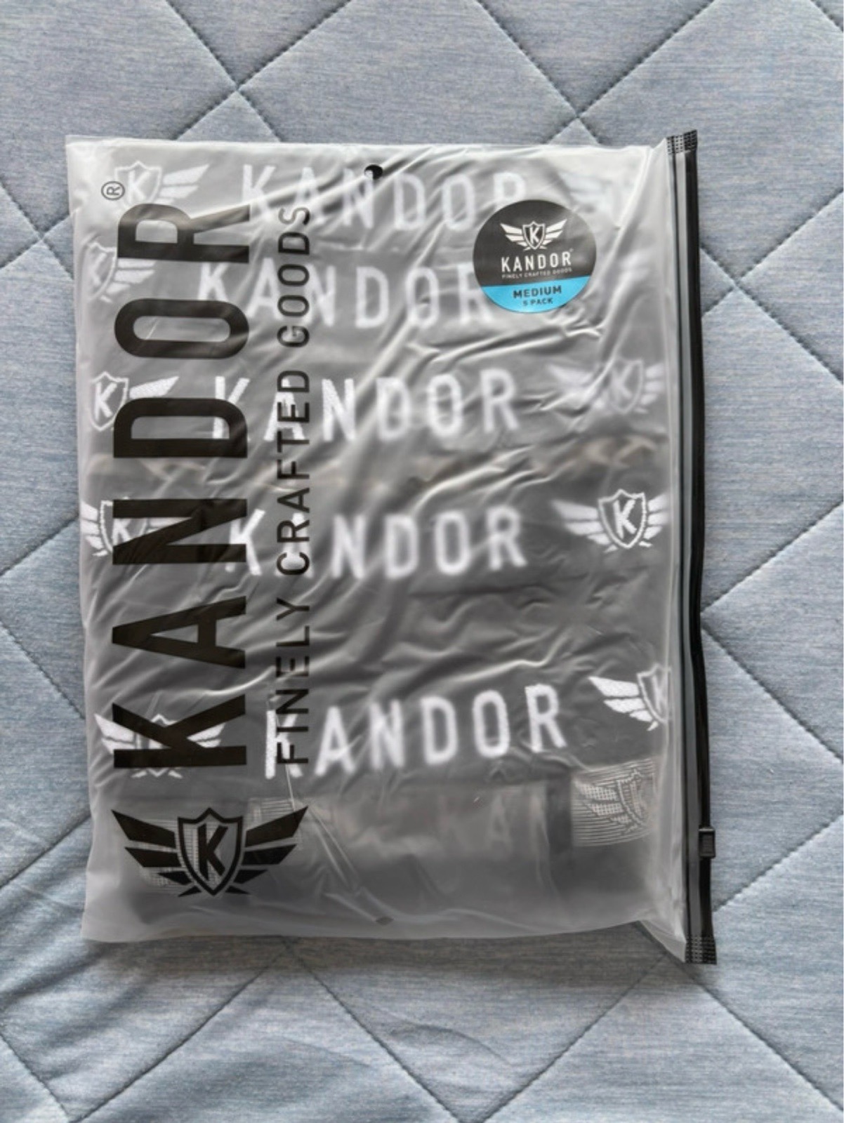 Kandor 5 Pack Boxer Shorts Colour Black/Grey Size M