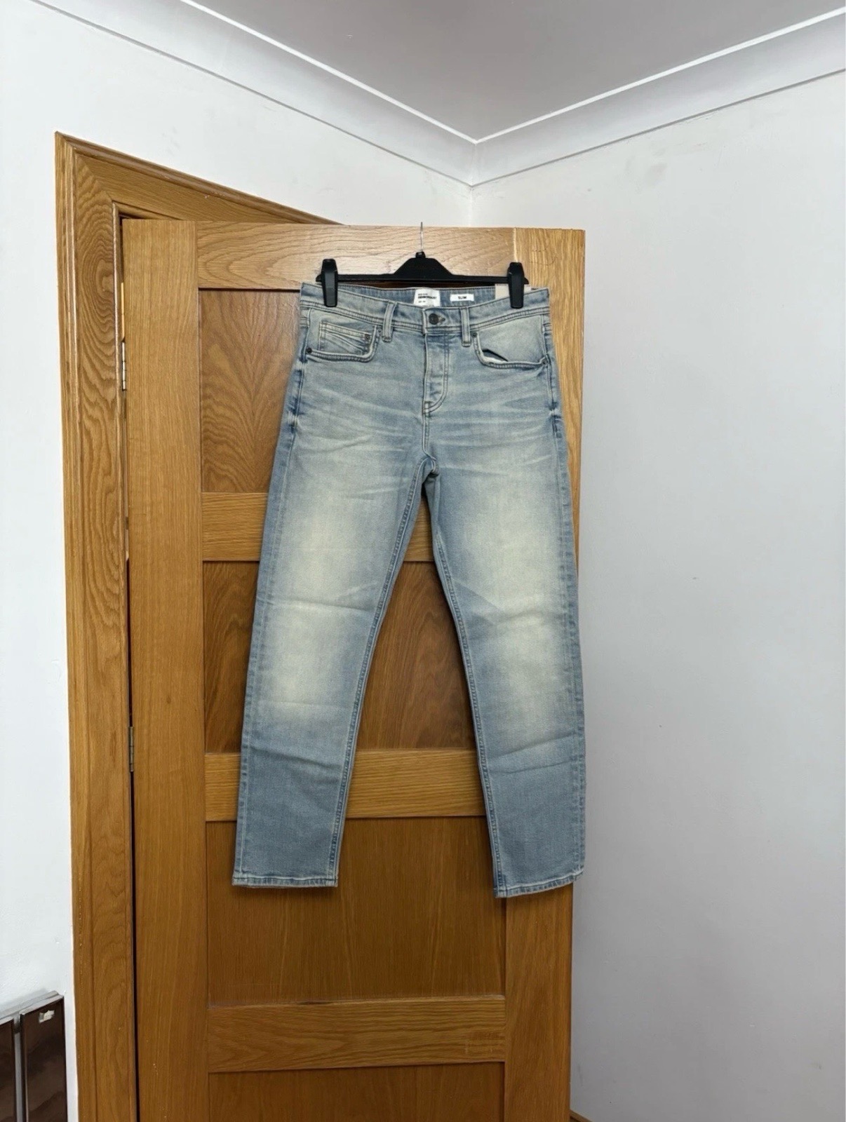 River Island Slim Fit Jeans Colour Light Blue Size 30W 30L