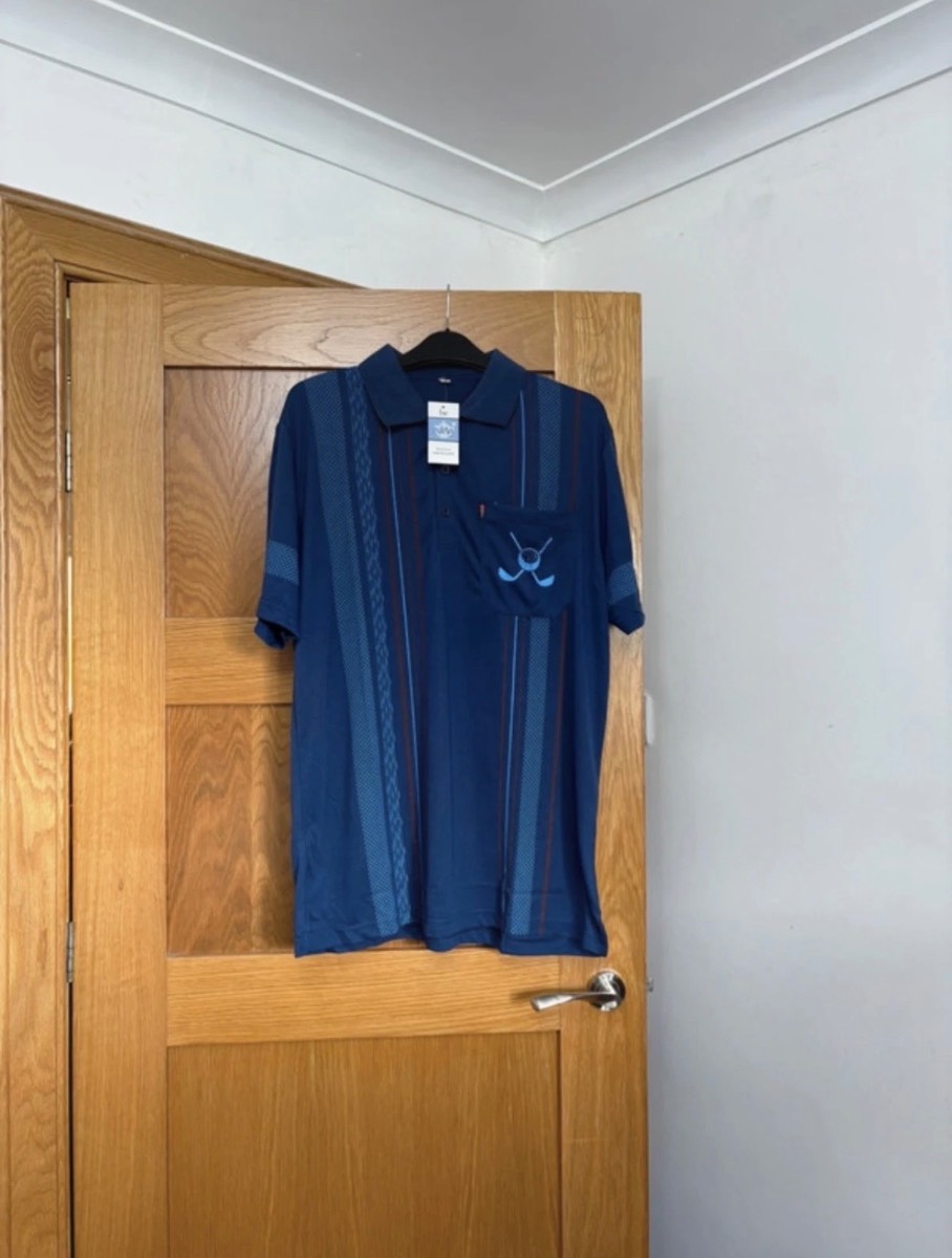 Be Lucky Short Sleeve Polo Shirt Colour Navy Size L