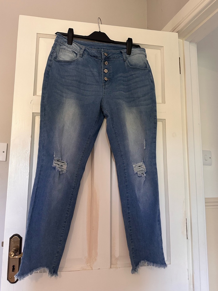 Stonewash skinny jeans