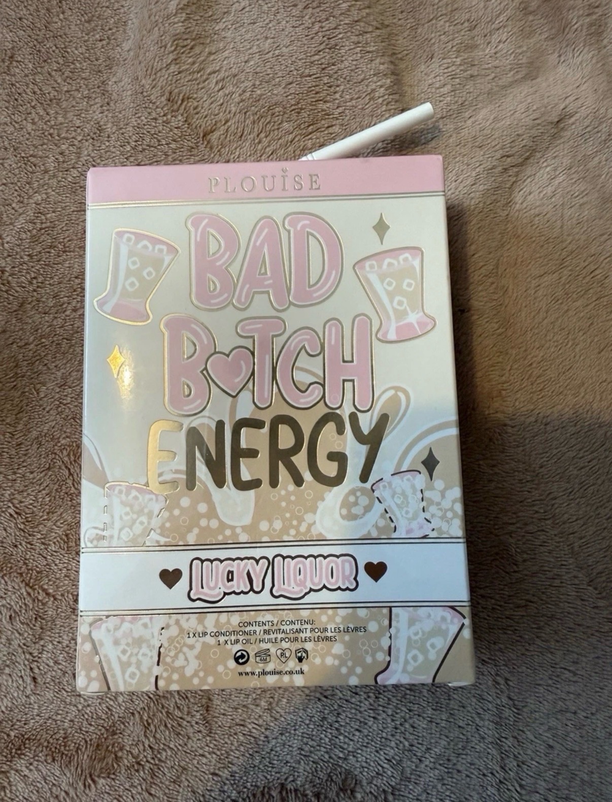 PLouise Bad B Energy Juice Box / Irish Cream / Brand New Sealed Box