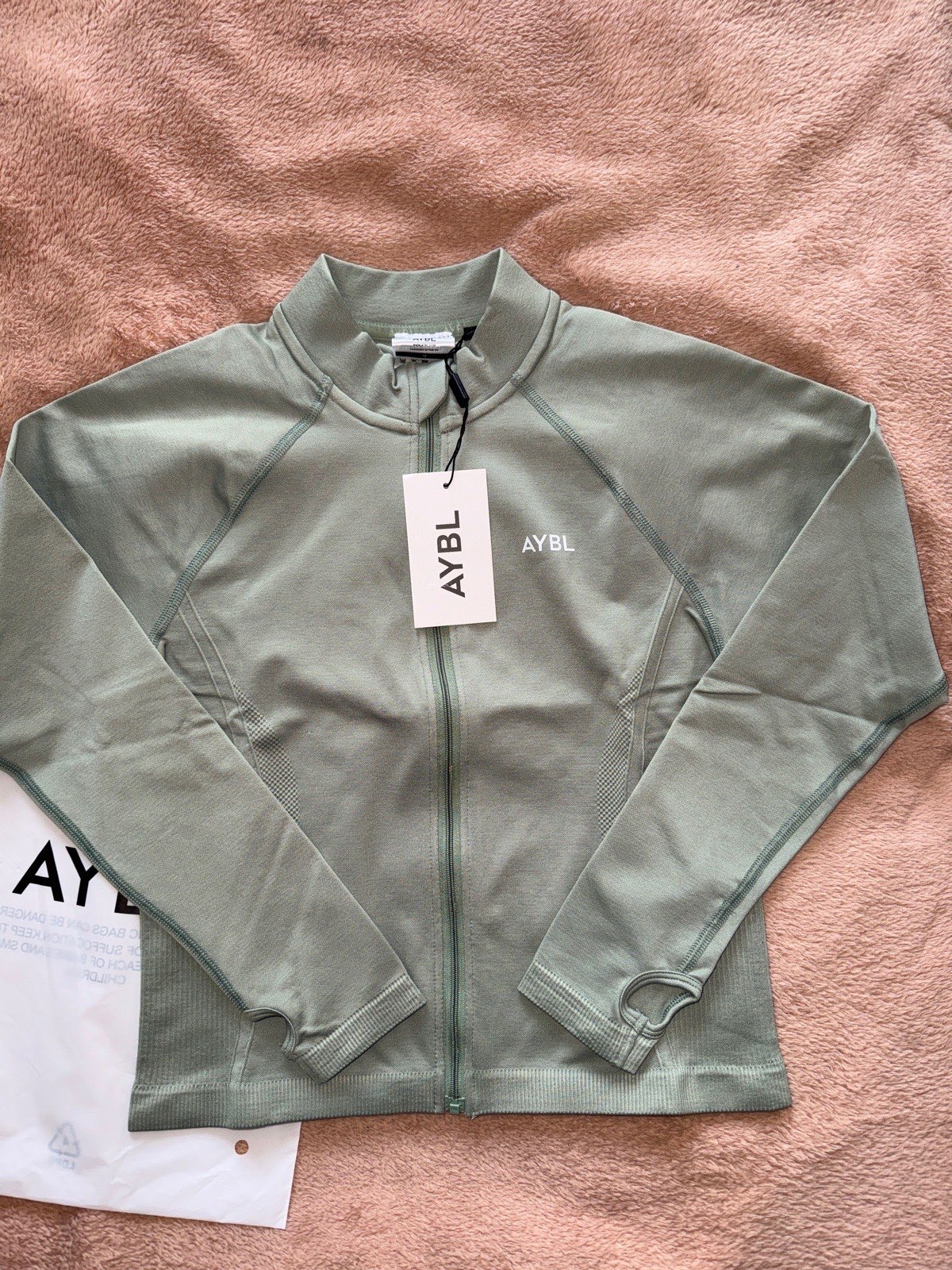 Balance V3 Seamless Zip Jacket - Grove Green - M