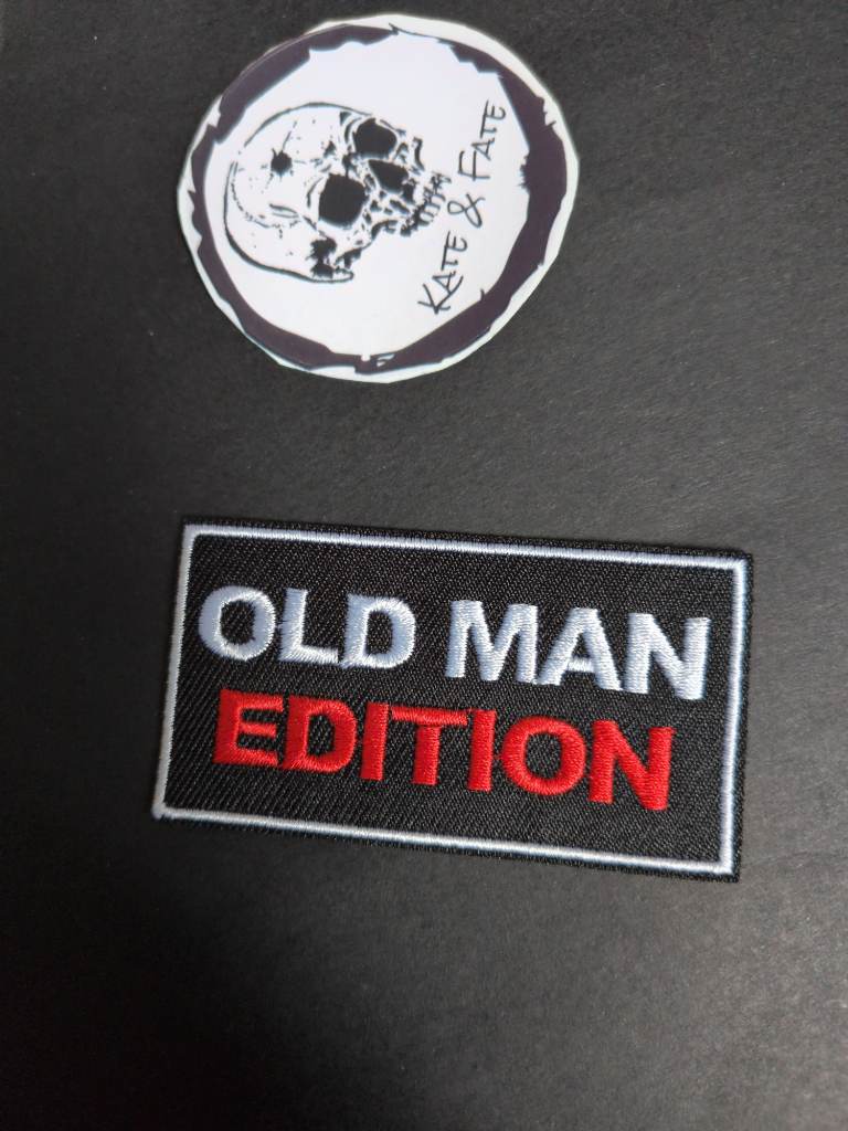 Funny "Old Man Edition" Embroidered Patch (7 x 4 cm)