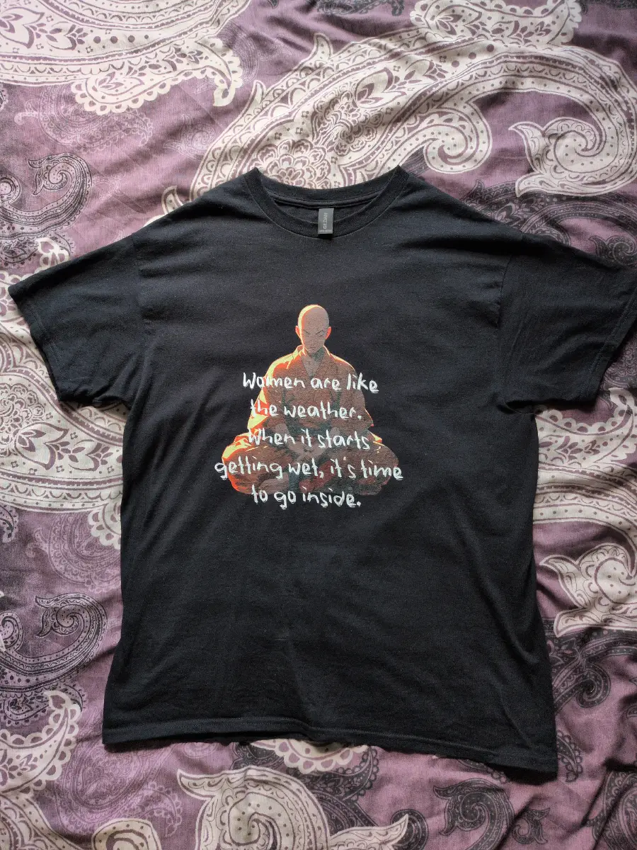 T-shirt black "Women are like the weather.