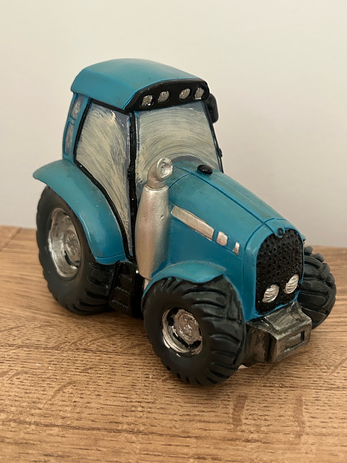 Small Tractor Money Box Piggy Bank Farm John Deere Style Collectible Gift Idea