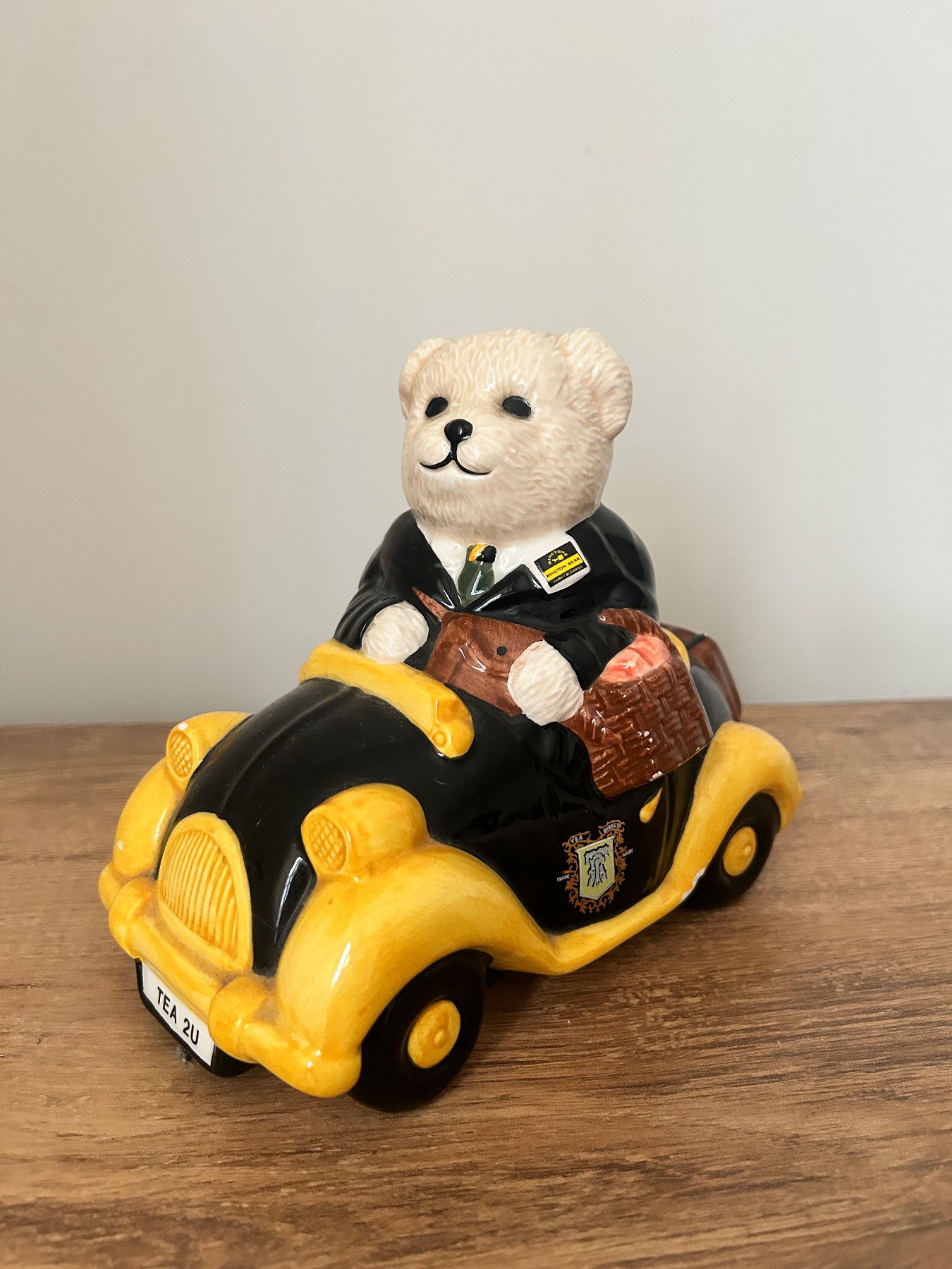 Vintage Ringtons Tea Ceramic Bear Money Box Piggy Bank Tea/Coffee Fund