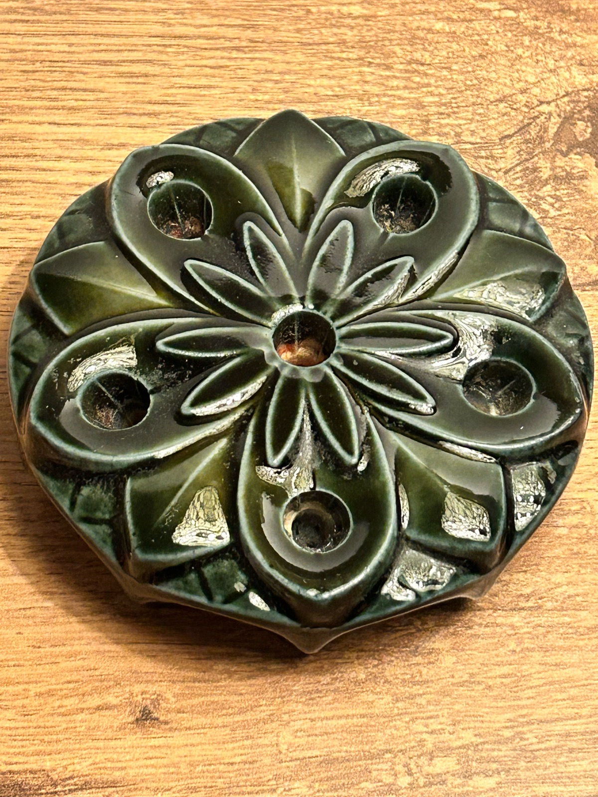 Wade Waterlilly Taper Candle Holder Vintage Pottery Made In England 1970s VGC