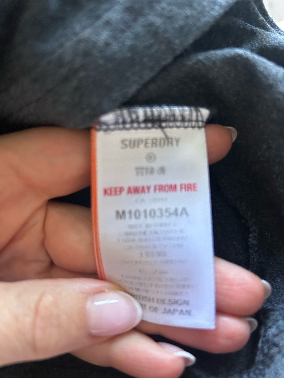 Superdry T-Shirt Mens XL Dark Grey Marl Pocket Tee Machined Goods
