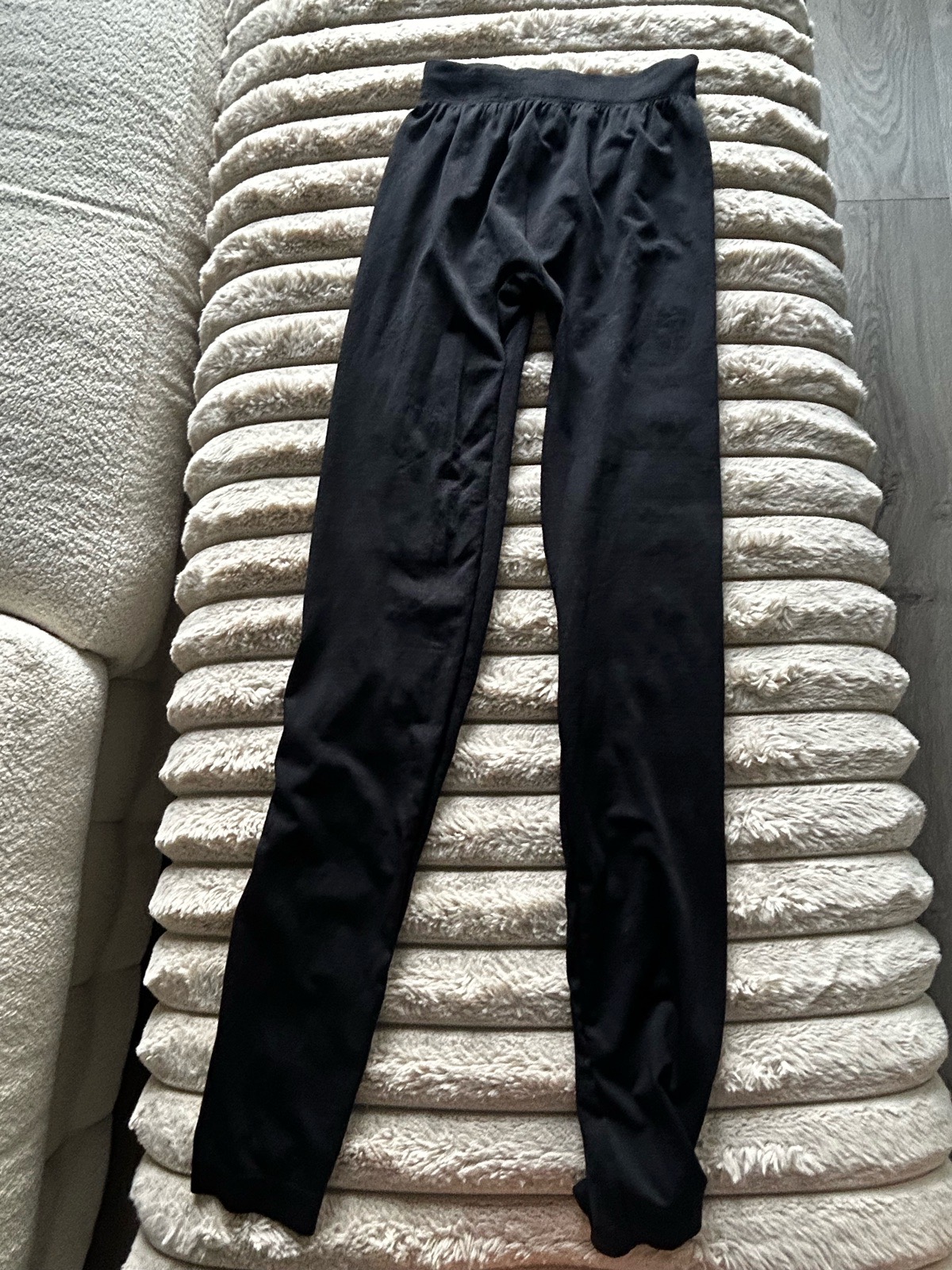 Chickster Basics Black Stretch Leggings S/M Slim Fit Trousers