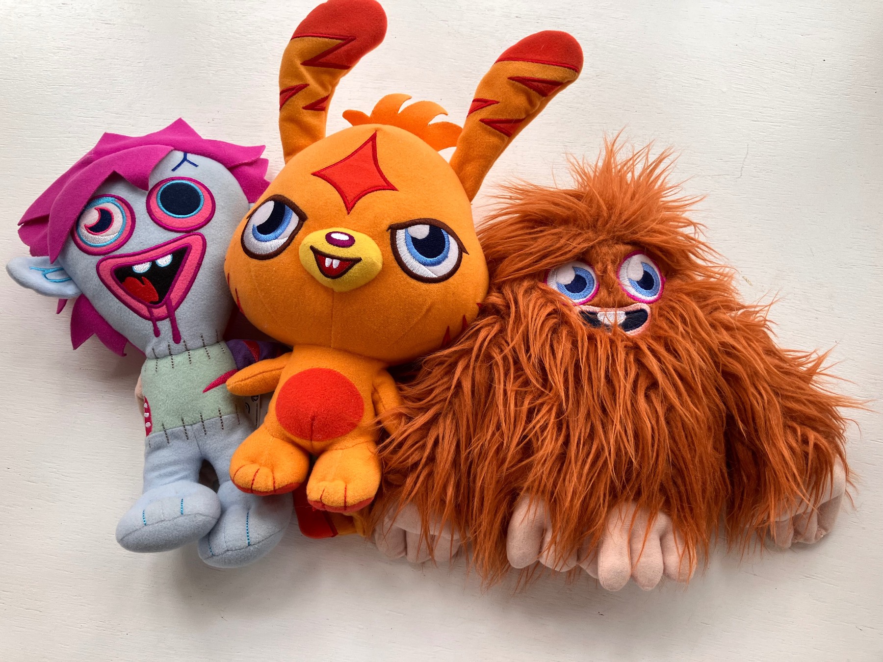 Moshi Monster 12” plush beanie teddies x3