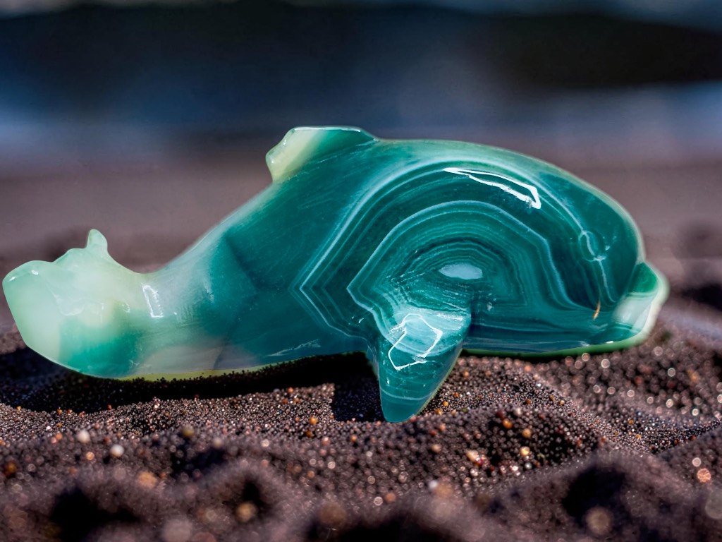 Green agate whale